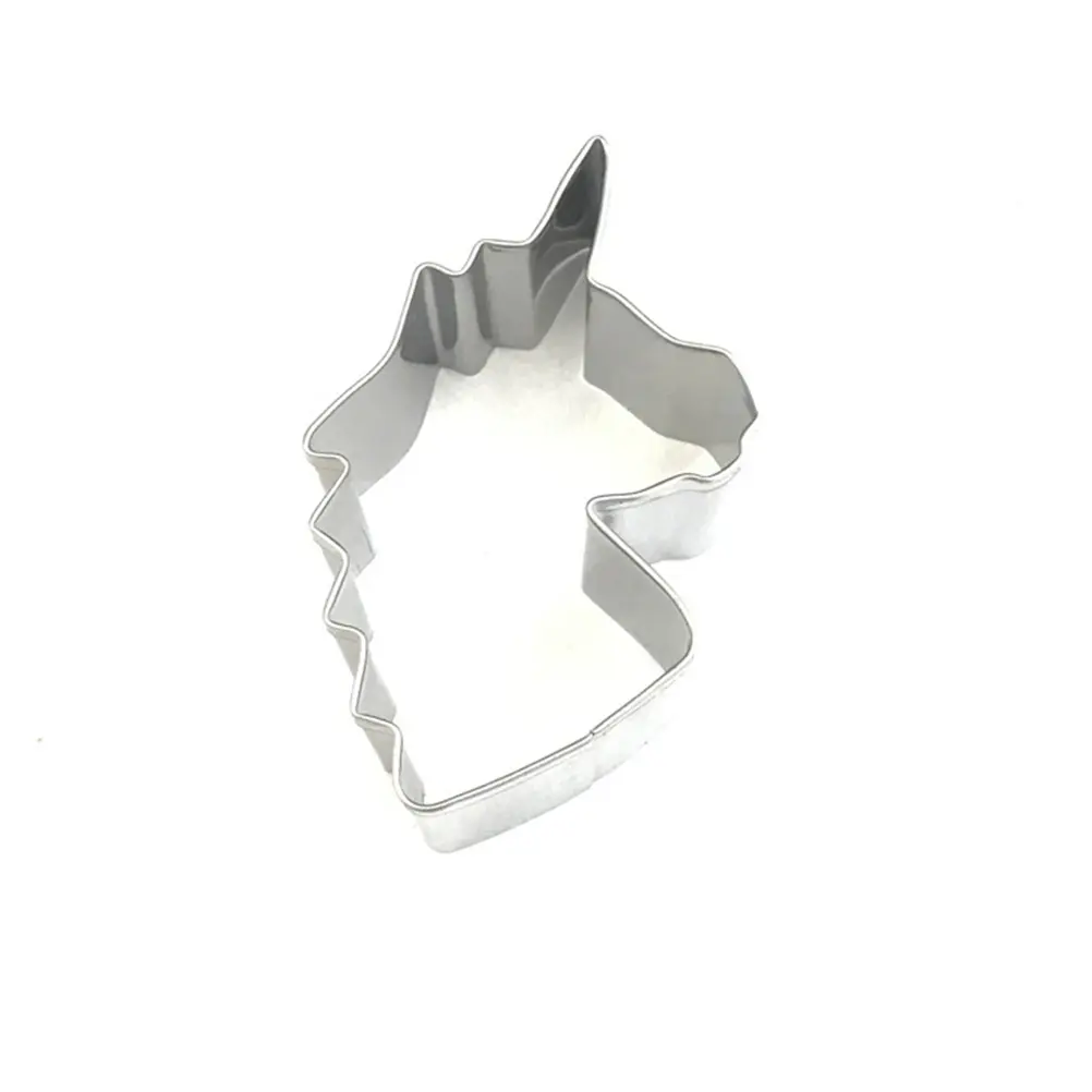 3pcs Unicorn Cutters Stainless Steel Baking Tools Fondant Cake Decorations Cartoon Shape Mold Set