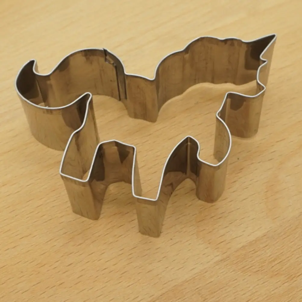 3pcs Unicorn Cutters Stainless Steel Baking Tools Fondant Cake Decorations Cartoon Shape Mold Set