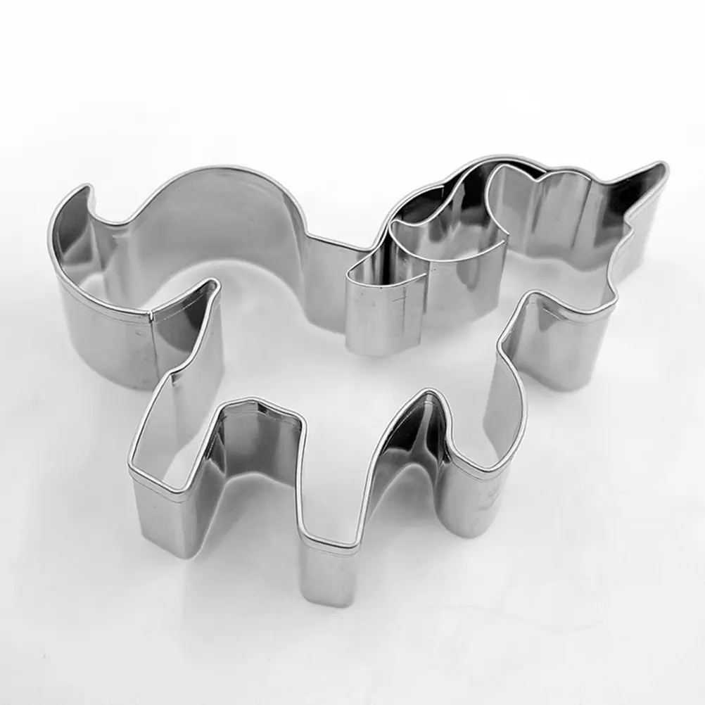 3pcs Unicorn Cutters Stainless Steel Baking Tools Fondant Cake Decorations Cartoon Shape Mold Set