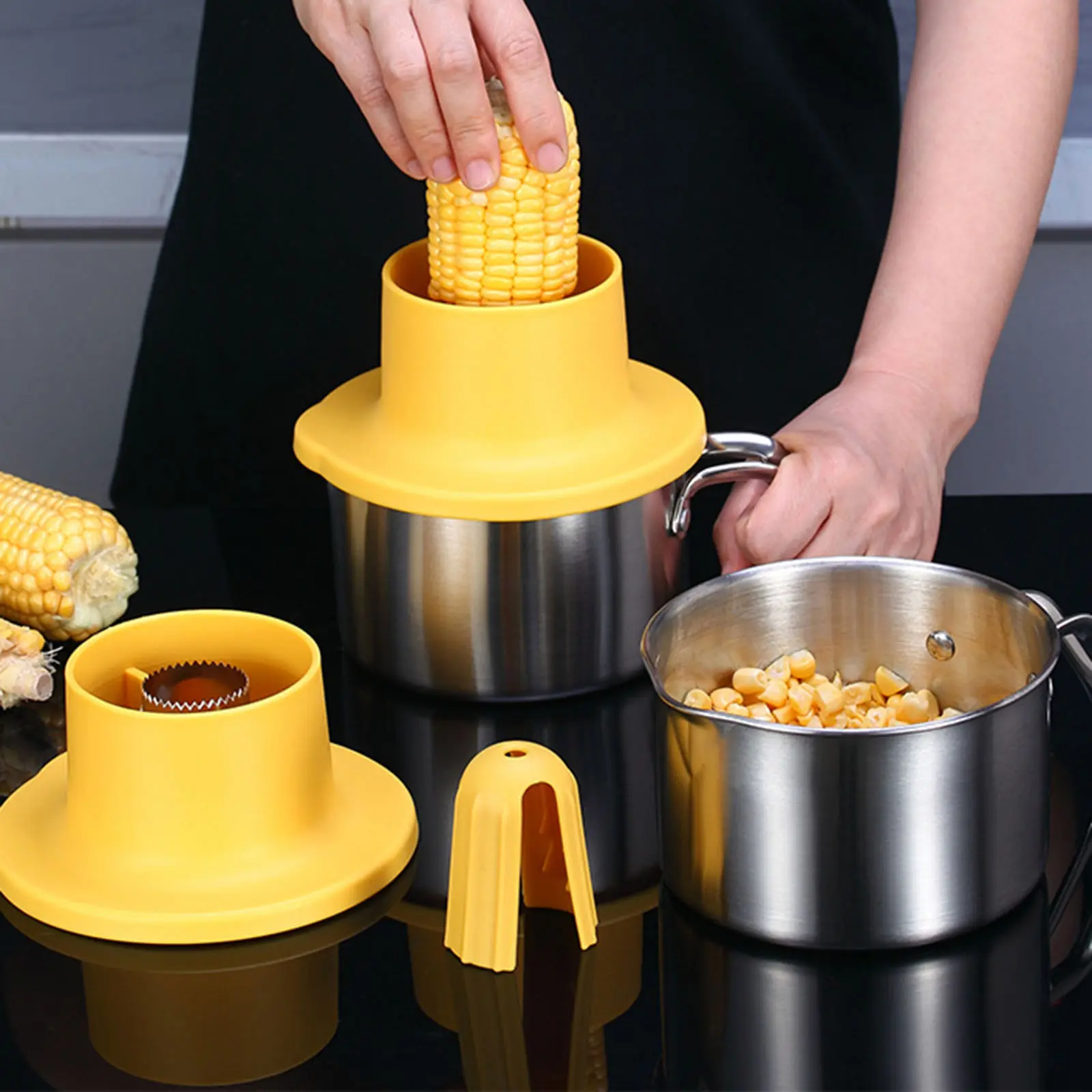 Shaver Tool Stainless Steel Manual Kernel Remover Peeling Machine Fresh Peeler Kitchen Gadget Stripper Corn Scraper Vegetable