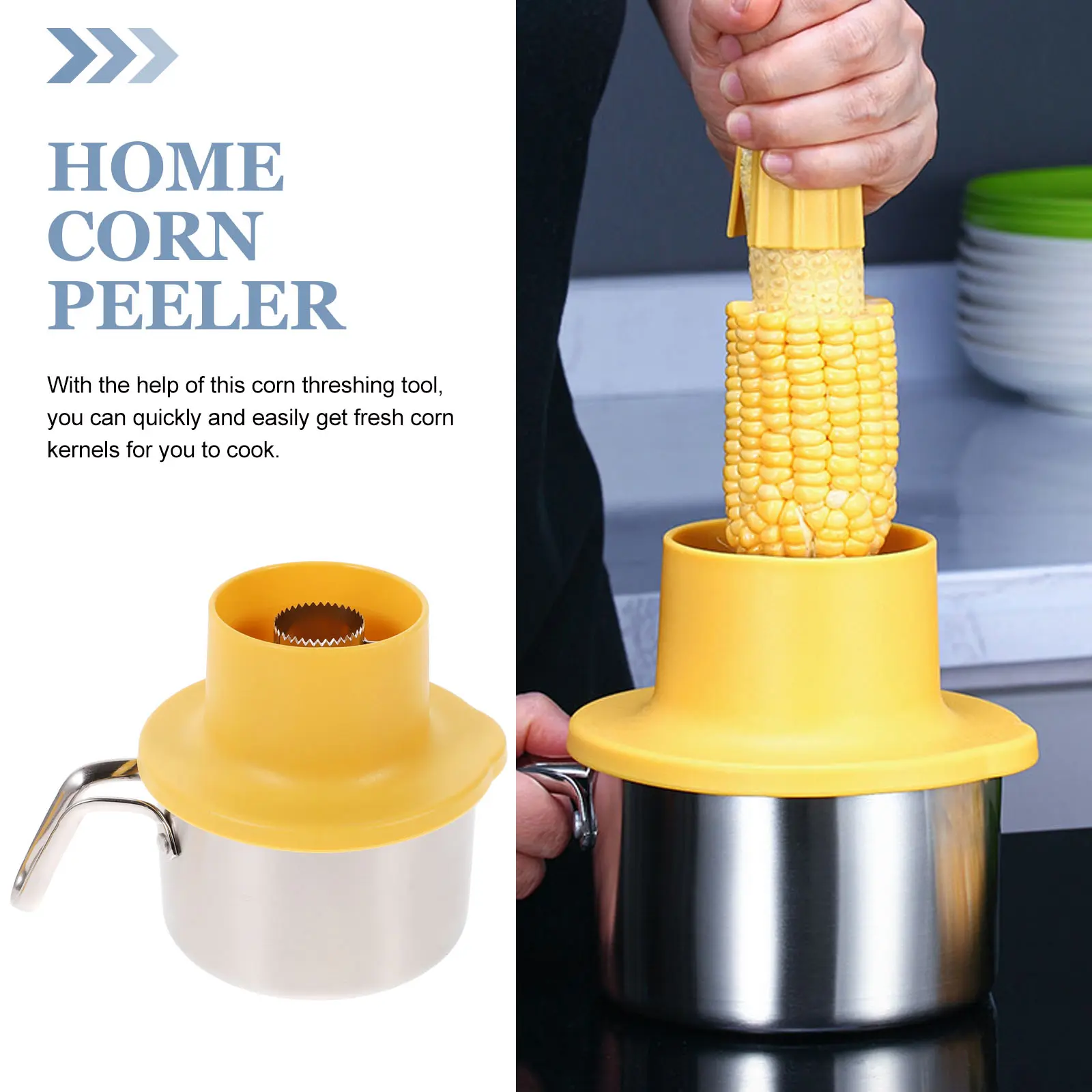 Shaver Tool Stainless Steel Manual Kernel Remover Peeling Machine Fresh Peeler Kitchen Gadget Stripper Corn Scraper Vegetable