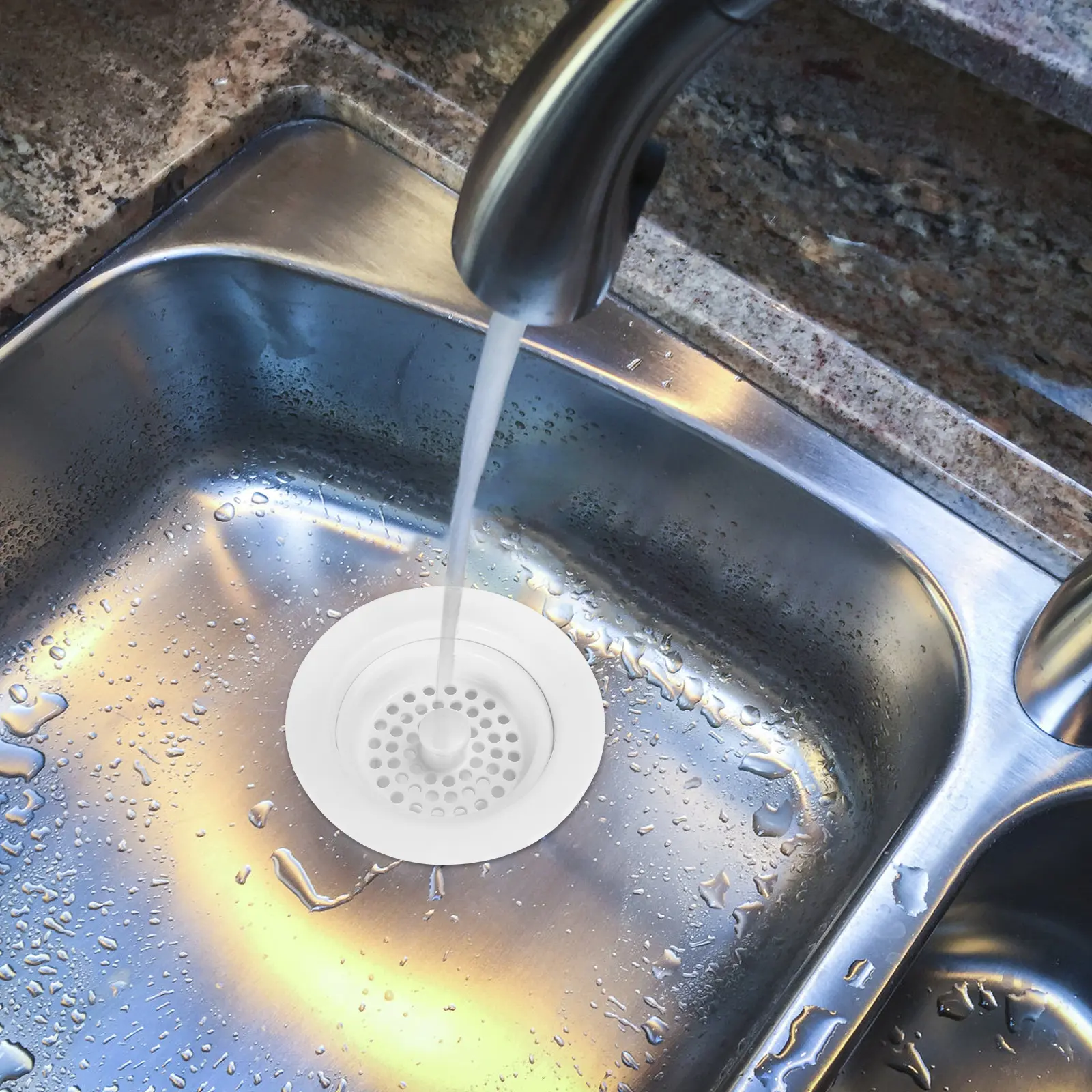 Plastic Strainer Drain Cover Stopper Water Filters For Kitchen Sink Filter Basket Garbage Disposal Plug Drain Catcher Tub