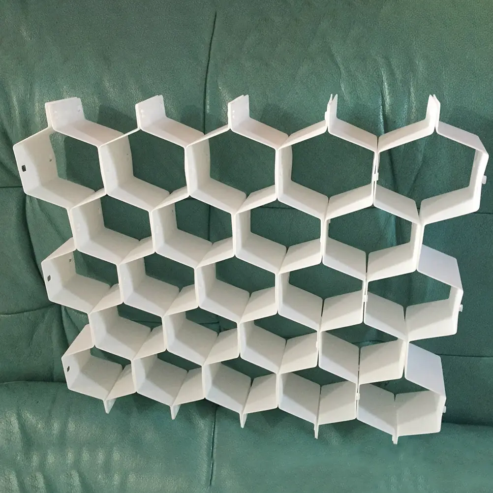 2 Sets Honeycomb Storage Partition Spacer Dividers for Drawers Grid Organizer Movable