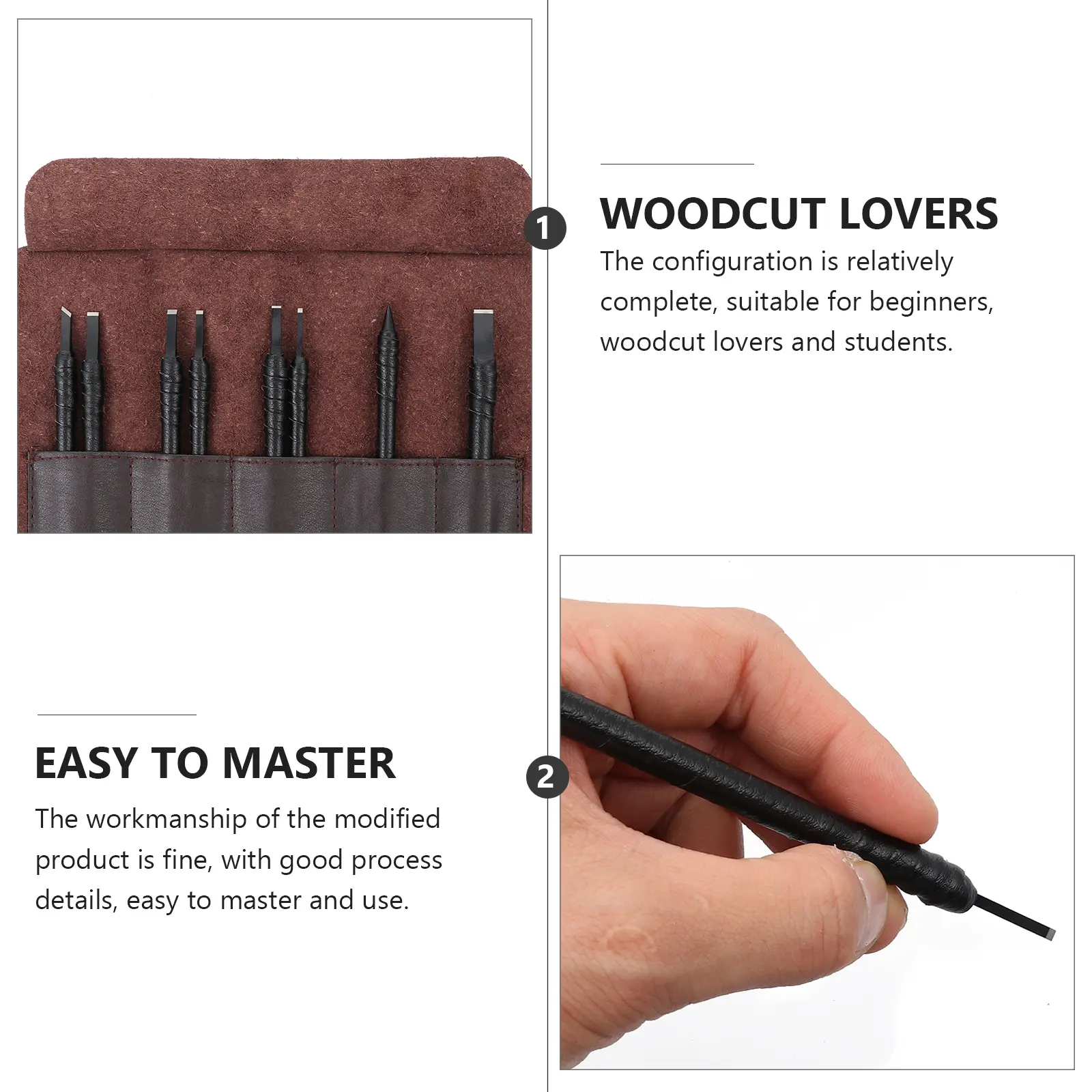 1 set 1 Set Tool Chisels Durable Hand Tools For Wood Stone Seals Beginners Engraving Lettering Graver Wood Carving Chisel Stone