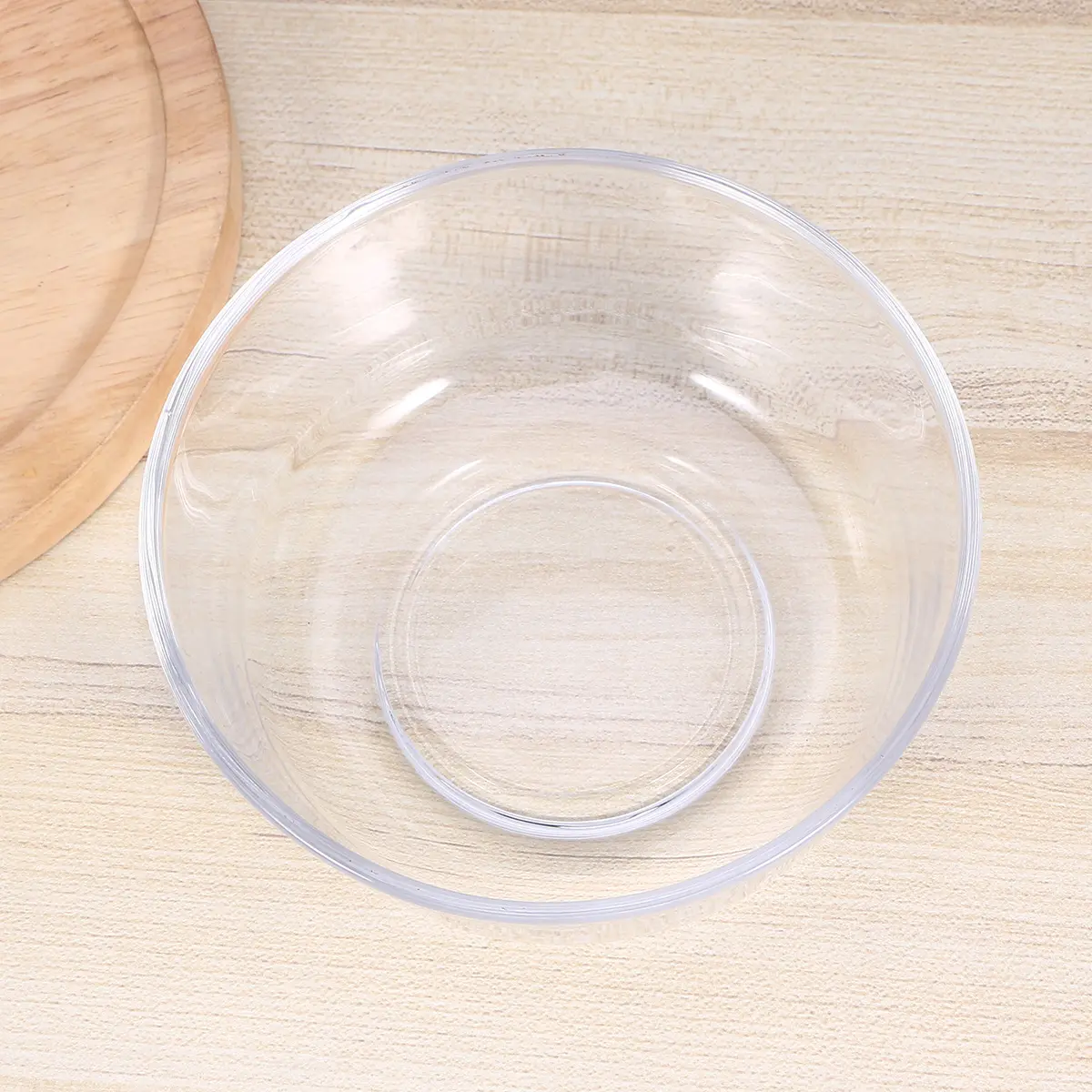 1pc Clear Glass Bowl Set Salad Dessert Fruit Serving Bowls Bpa-Free Elegant Tableware For Weddings Parties Catering