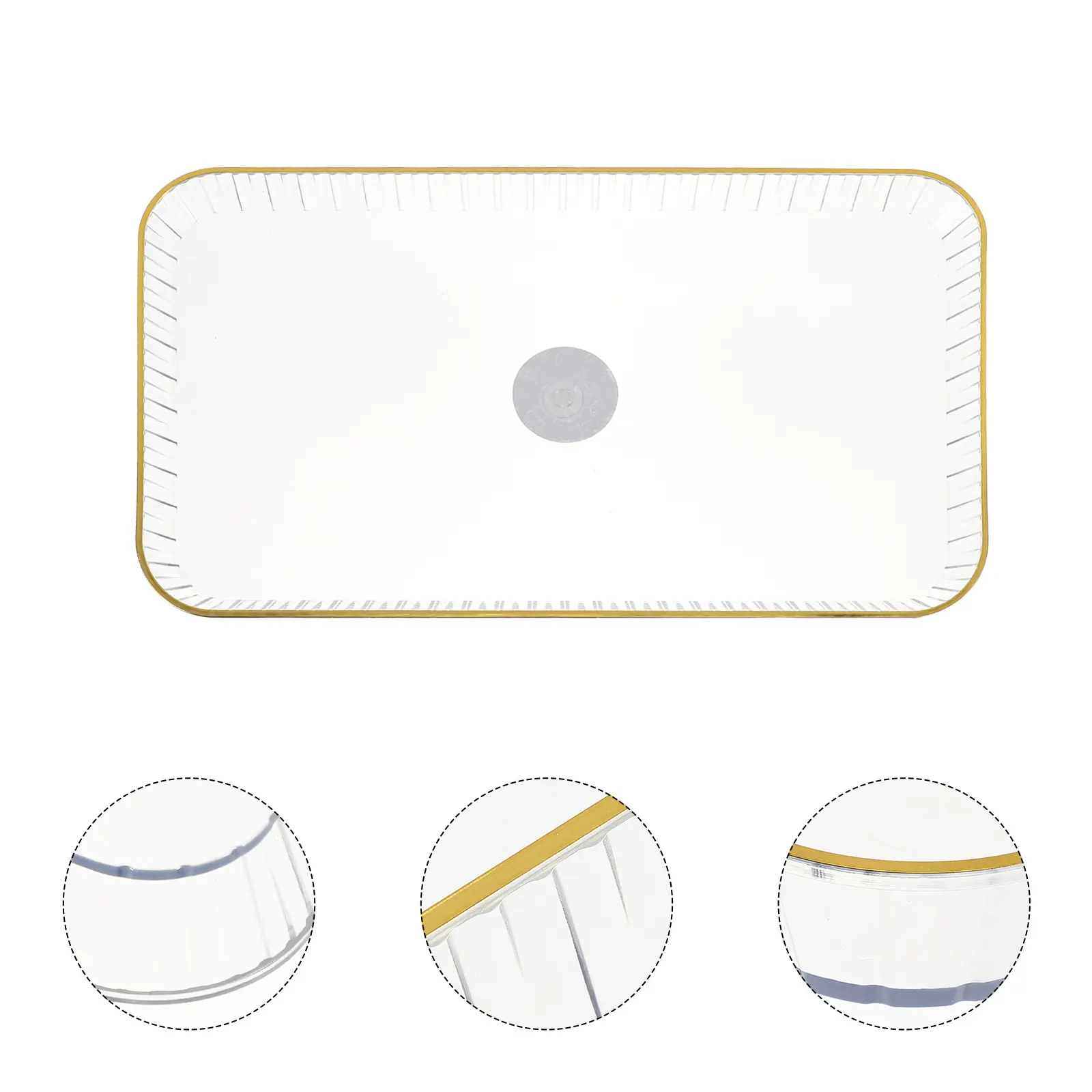 1pc Fruit Trays Pet Material Elegant Serving Trays For Candy Cakes Snacks Jewelry Organizer Party Home Kitchen Dining Sets