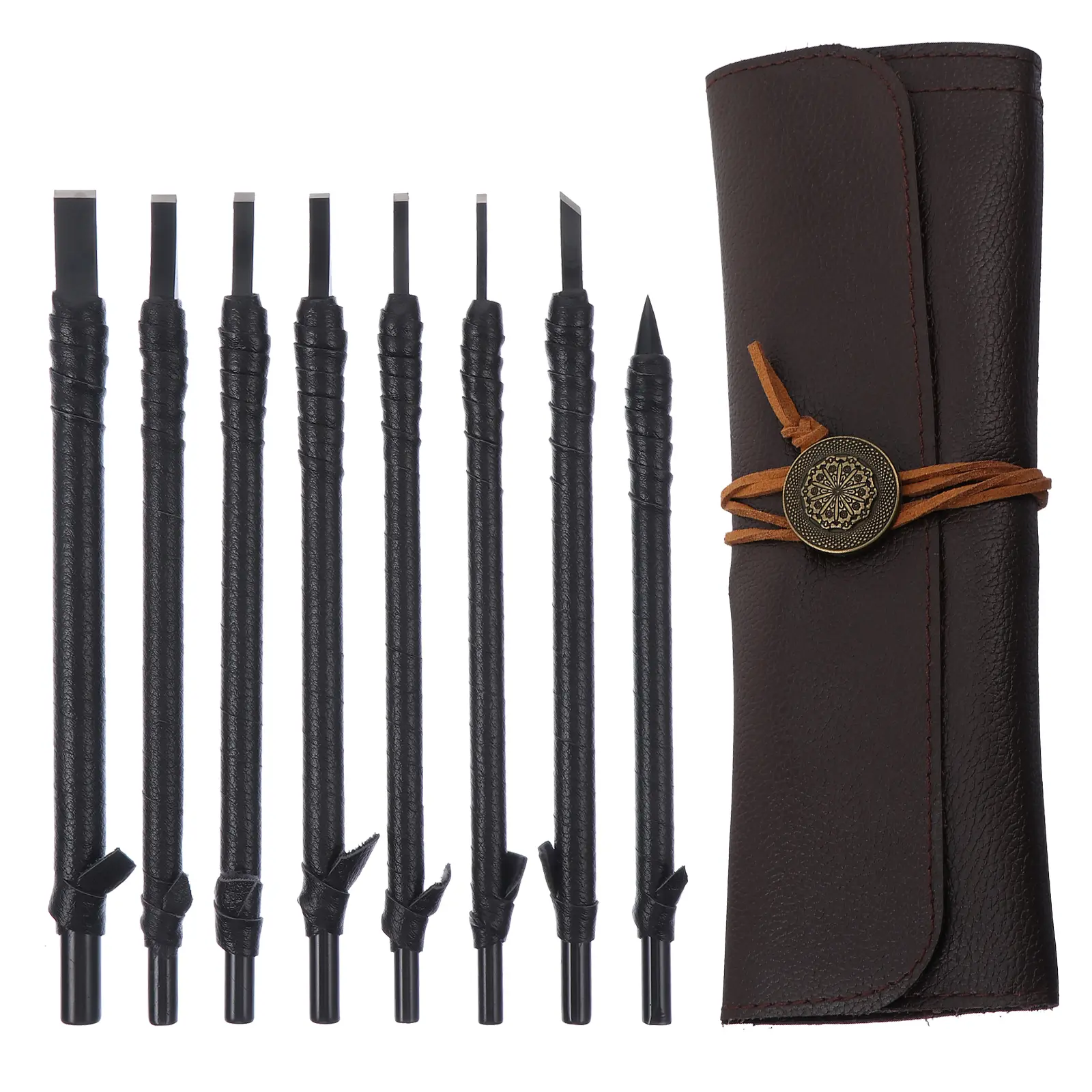 1 set 1 Set Tool Chisels Durable Hand Tools For Wood Stone Seals Beginners Engraving Lettering Graver Wood Carving Chisel Stone