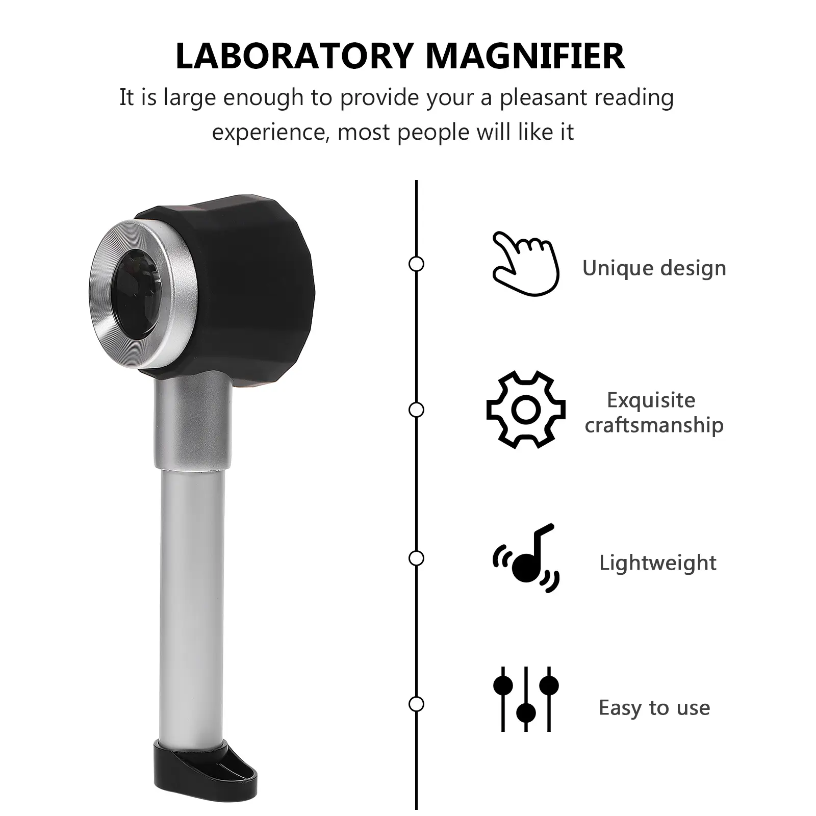 High Power Magnifying Glass Jewelry Loop Magnifier Jewelers 10x with Light Loops Glasses