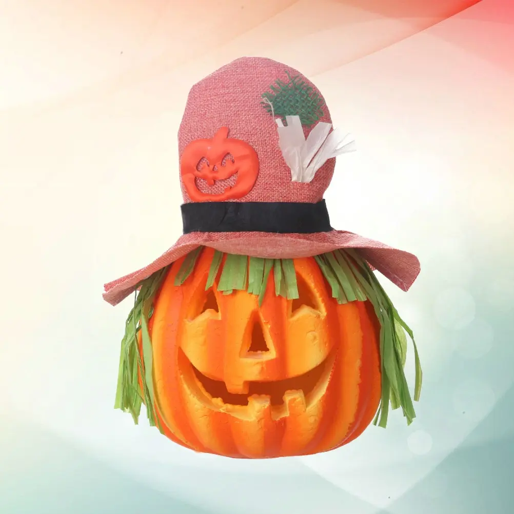 Glowing Pumpkin Lights Decor Candles Decoration Halloween Decorations Portable Lantern LED