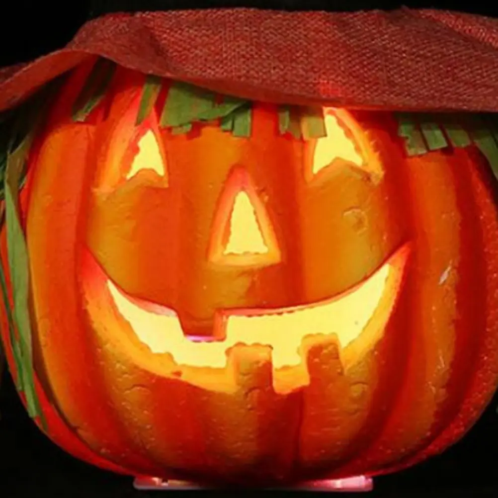 Glowing Pumpkin Lights Decor Candles Decoration Halloween Decorations Portable Lantern LED