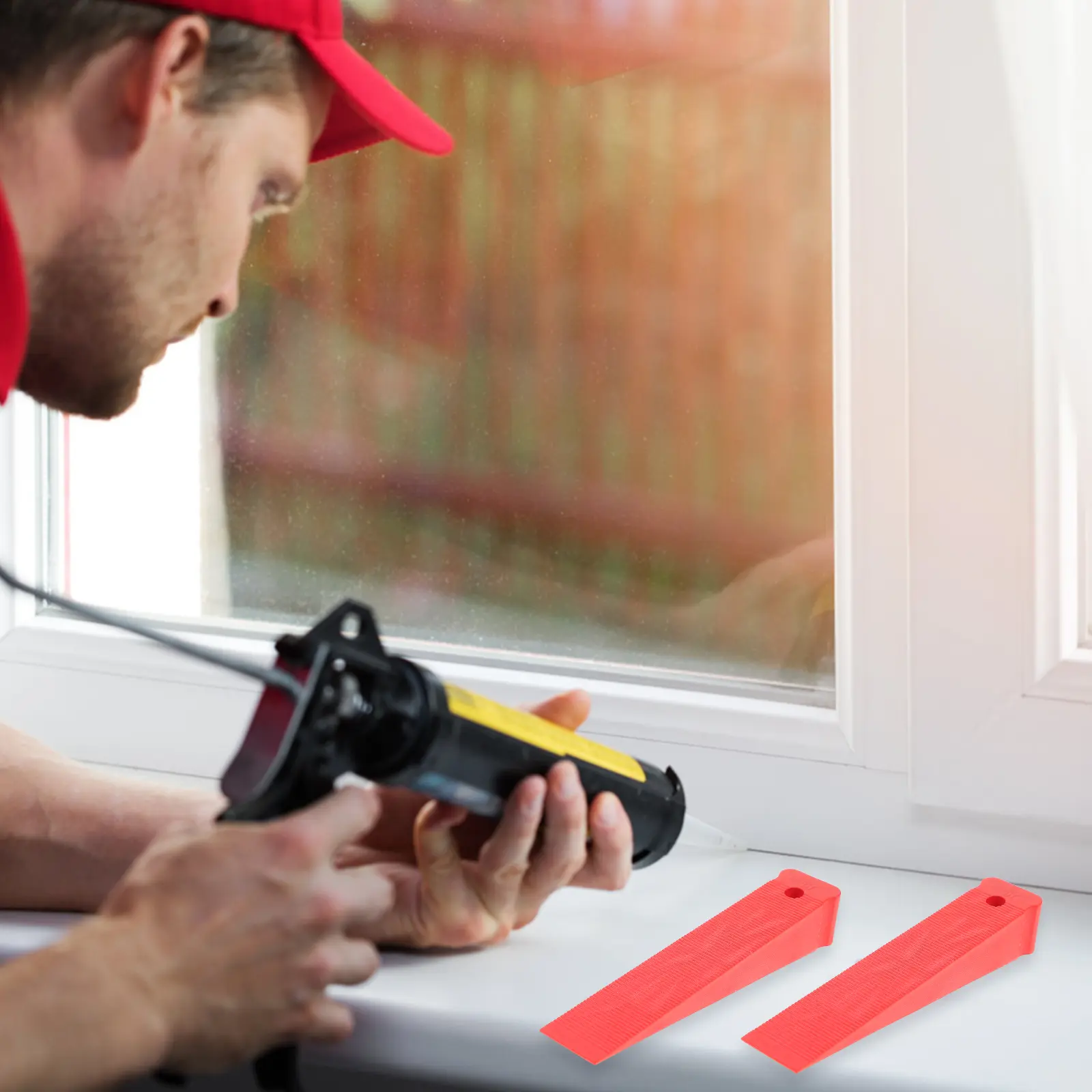 10pcs Heavy Duty Plastic Leveling Shims Durable Non-Slip Furniture Wedges For Doors Windows Toilets Tables Chairs Floor Leveling