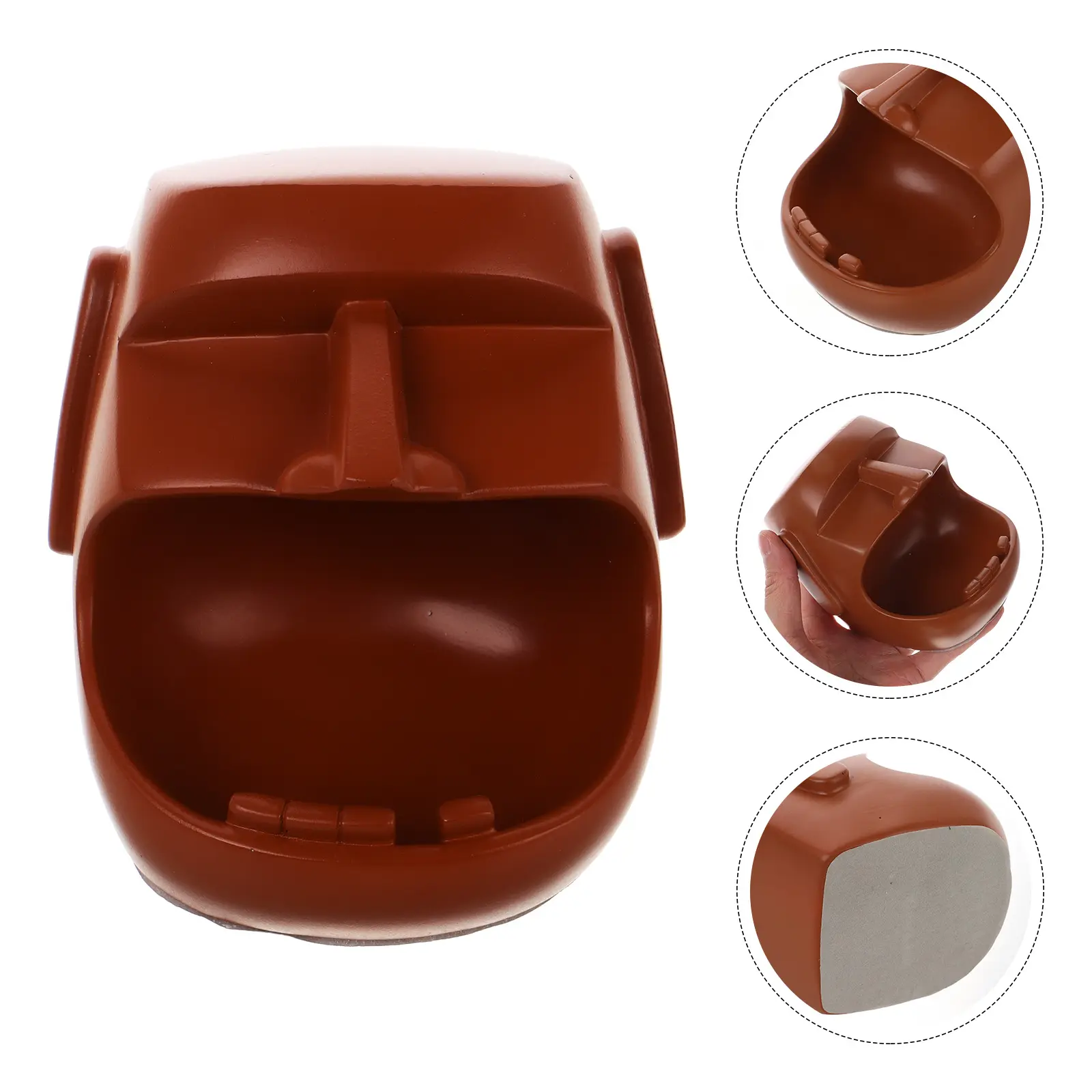 Tray Stone Statue Key for Entryway Decor Decorative Serving Bowl Keys Trend Holder Organizer Candy Dish Brown Office Sculpture