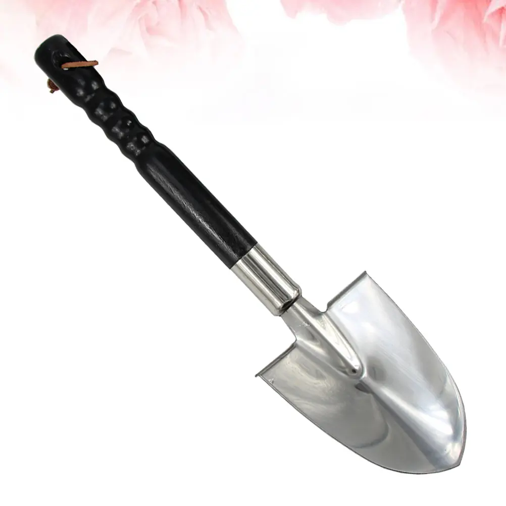 1pc Stainless Steel Long Handle Shovel Gardening Spade Potted Plant Tool Bonsai Supplies Flower Potting Tool For