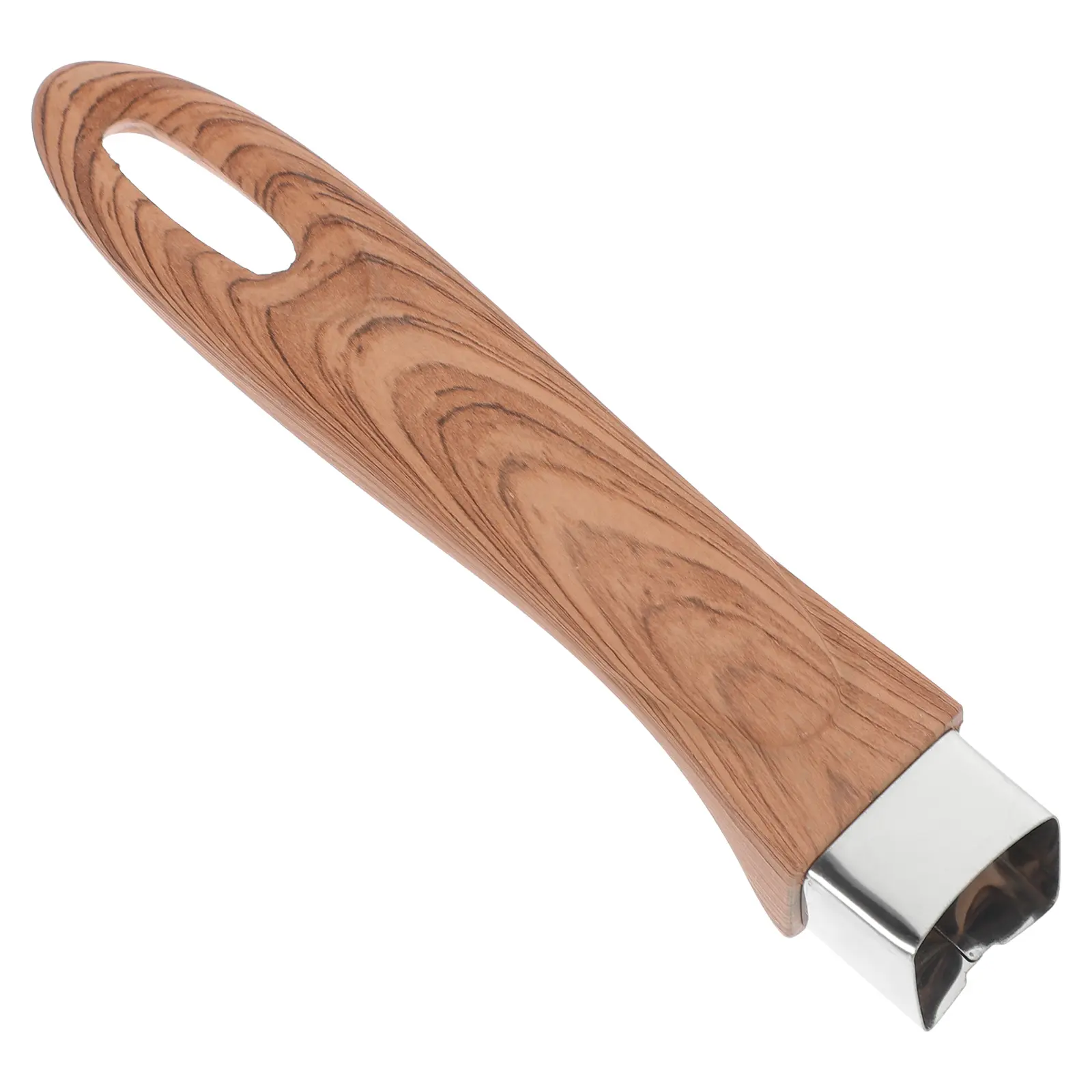 Wood Grain Milk Pot Handle Scald Proof Detachable Handles Kitchen Utensils Pan Handles Cookware Parts Stove Accessories
