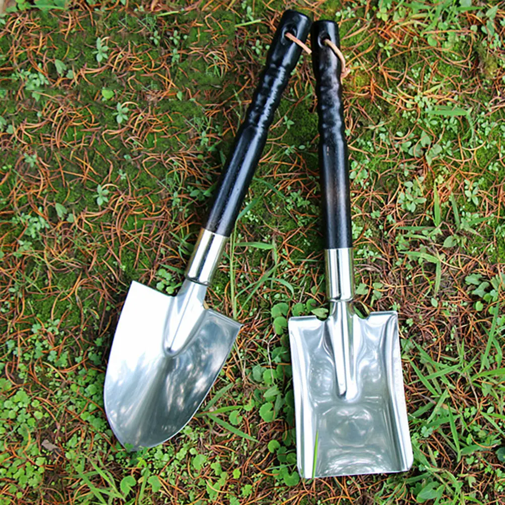 1pc Stainless Steel Long Handle Shovel Gardening Spade Potted Plant Tool Bonsai Supplies Flower Potting Tool For