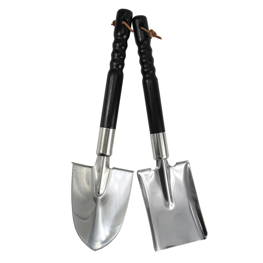 1pc Stainless Steel Long Handle Shovel Gardening Spade Potted Plant Tool Bonsai Supplies Flower Potting Tool For