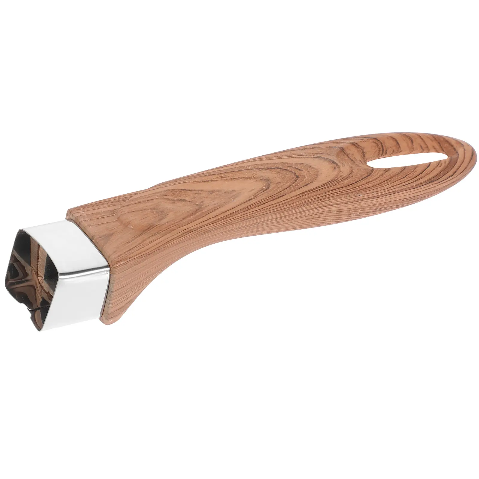 Wood Grain Milk Pot Handle Scald Proof Detachable Handles Kitchen Utensils Pan Handles Cookware Parts Stove Accessories