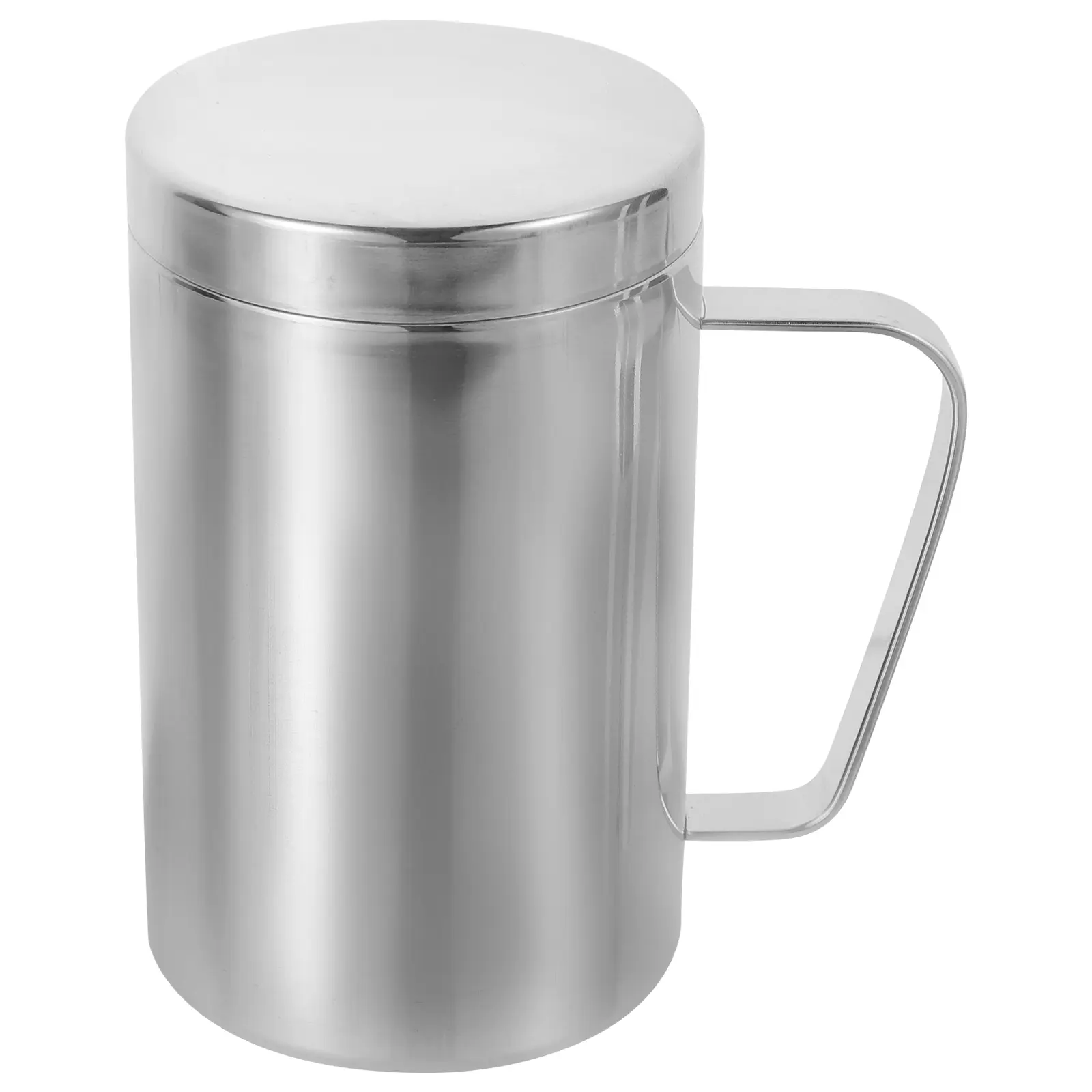 Stainless Steel Mug Premium Heat Resistant Coffee Ergonomic Handle Daily Use Household Desktop Milk Cup Cold Beverage Container