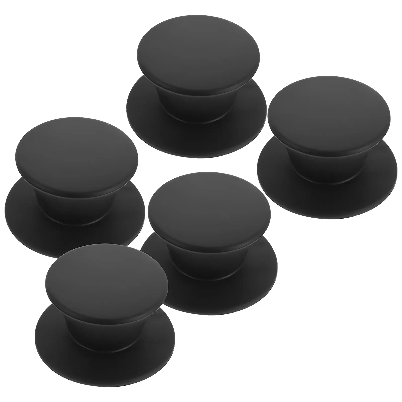 5pcs Silicone Pot Heat-Resistant Cookware Replacement Knob Ergonomic Anti-Scald Universal For 0.5-1.2Cm Holes Thickened Screw