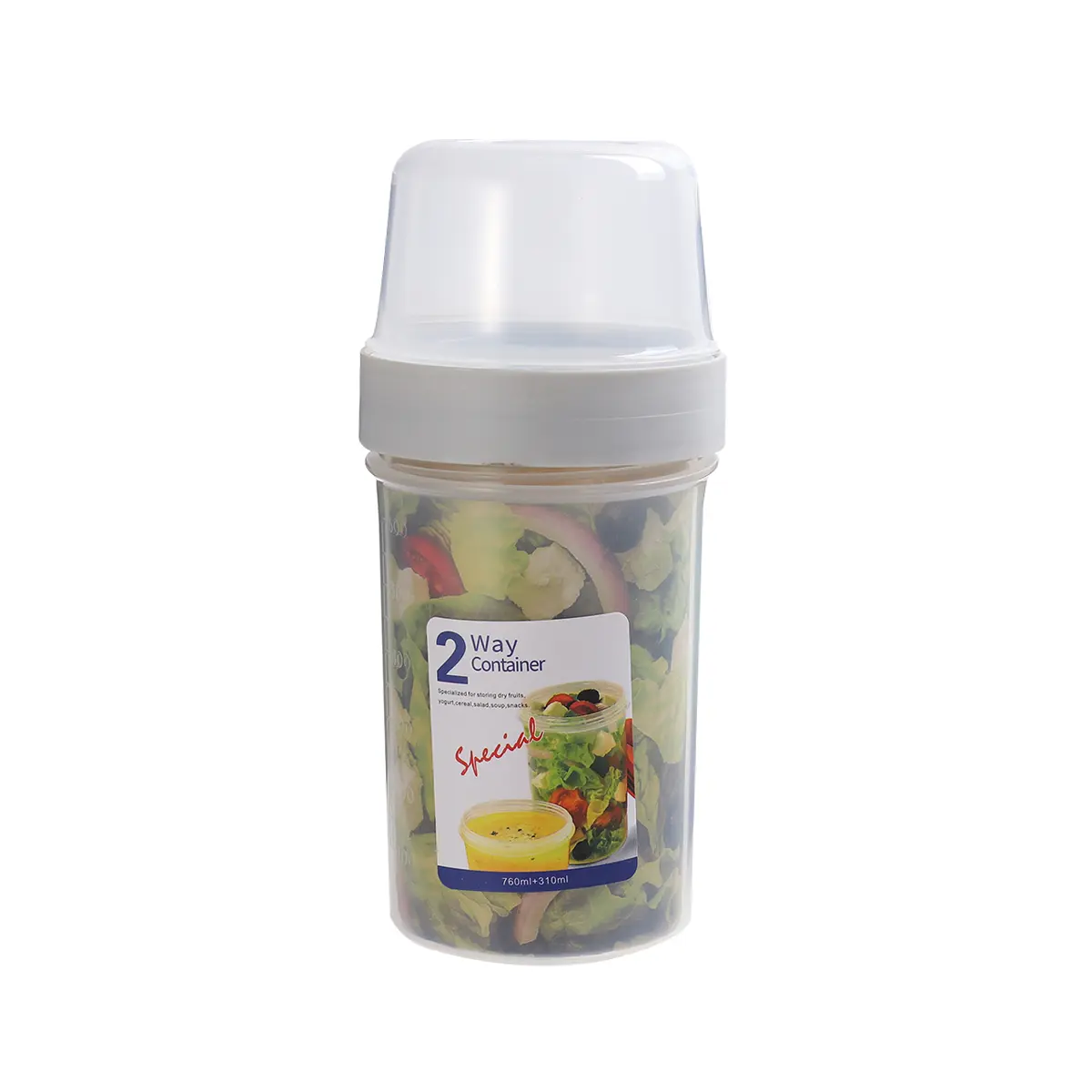 310+760Ml Double Layer Heat Preservation Lunch Box Food Grade Microwave Safe Thermal Lunch Container Large Capacity