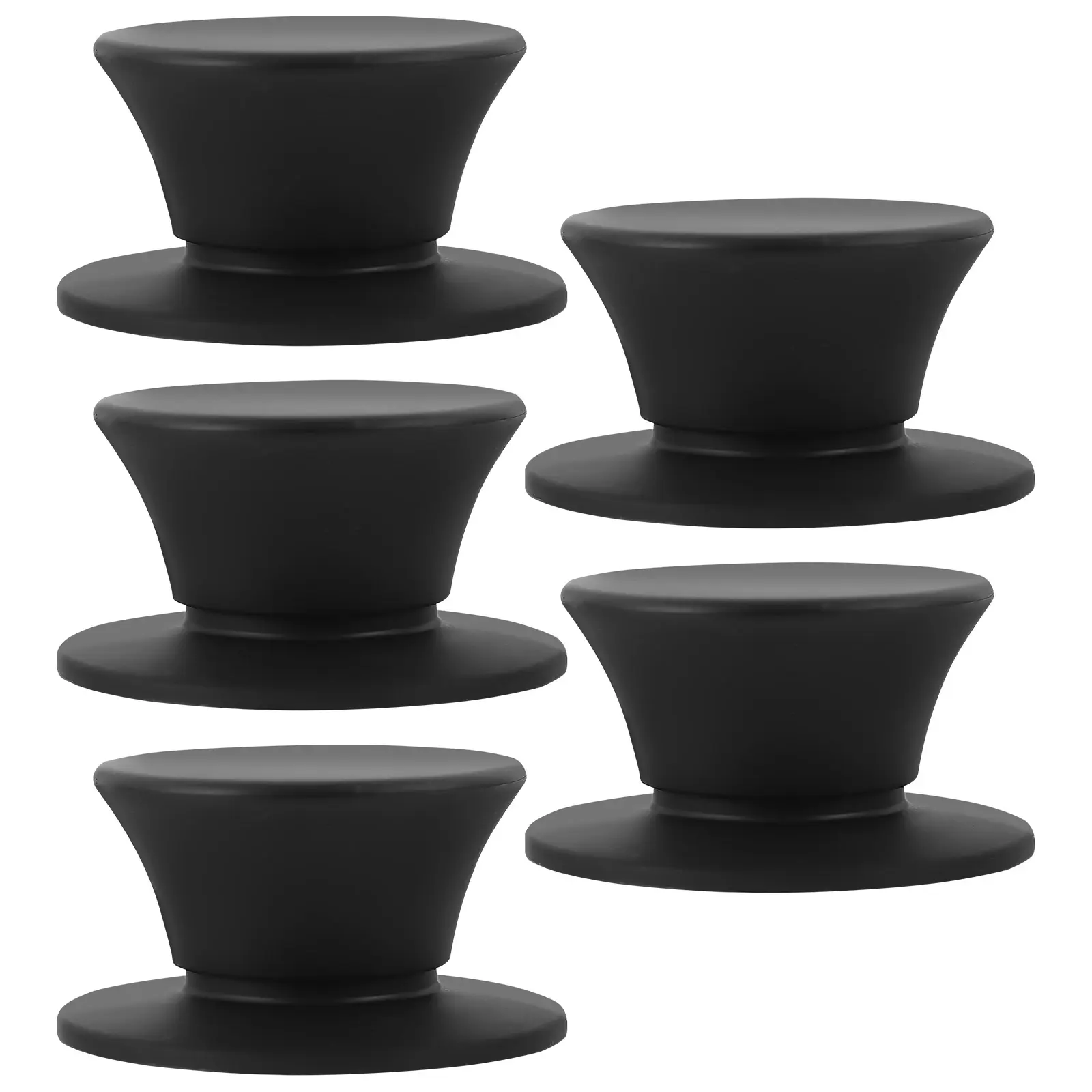 5pcs Silicone Pot Heat-Resistant Cookware Replacement Knob Ergonomic Anti-Scald Universal For 0.5-1.2Cm Holes Thickened Screw