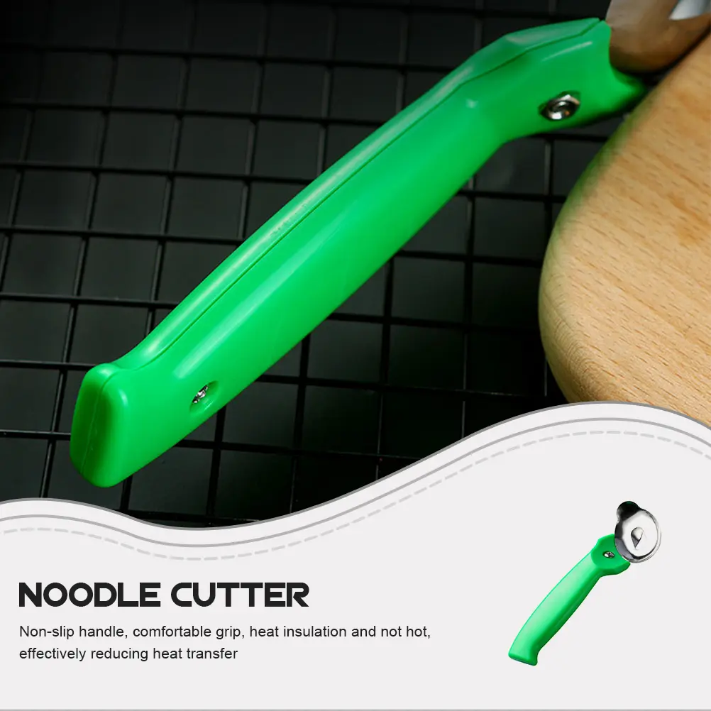 4pcs Sliced Noodles Cutter Stainless Steel Paste Cutting Tool Non-Slip Handle Heat Insulation Kitchen Gadget Home Noodles Maker