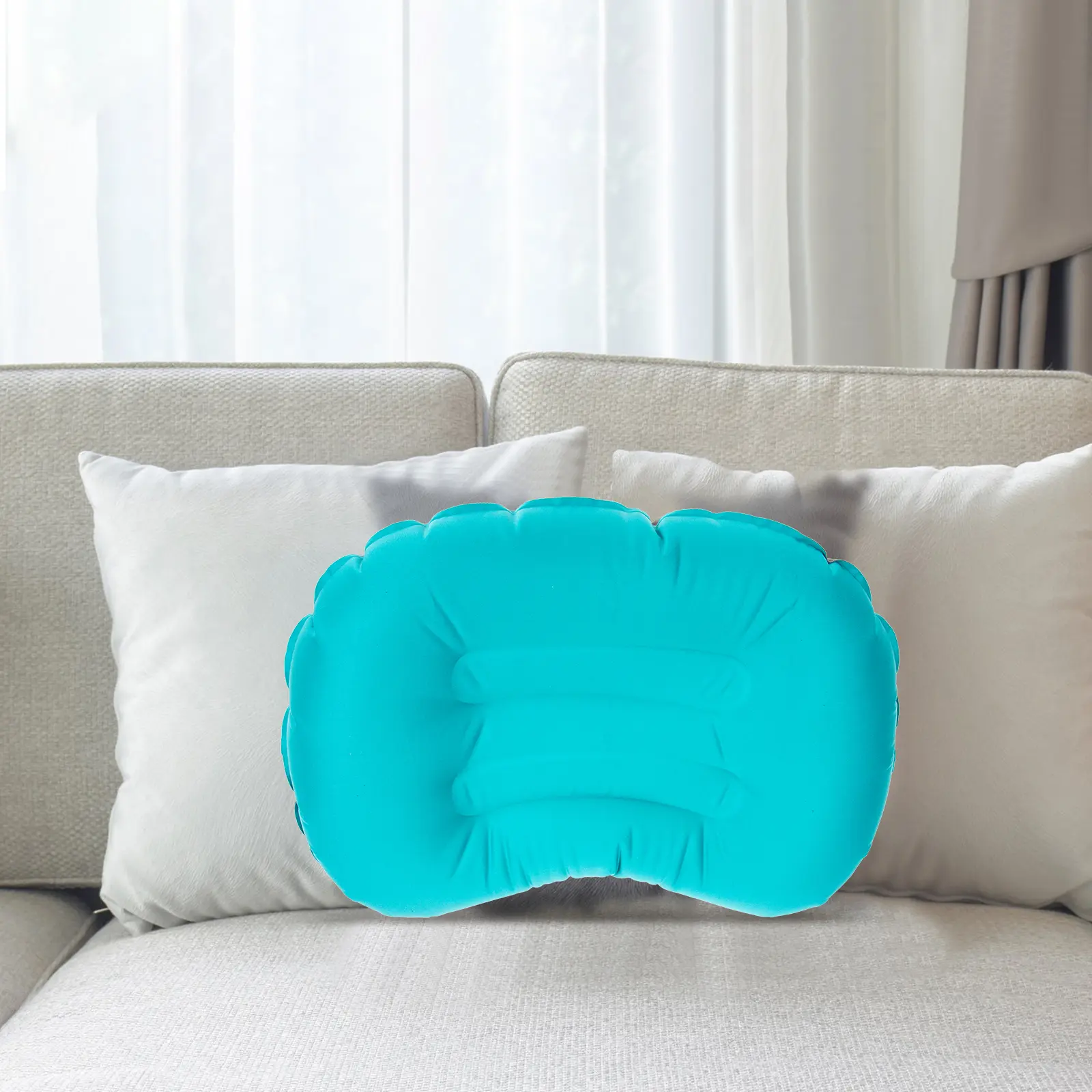 Ergonomic Inflatable For Camping Travel Portable Resting Tool Compact Support Pillow Thickened Outdoor Office Napping Pillow