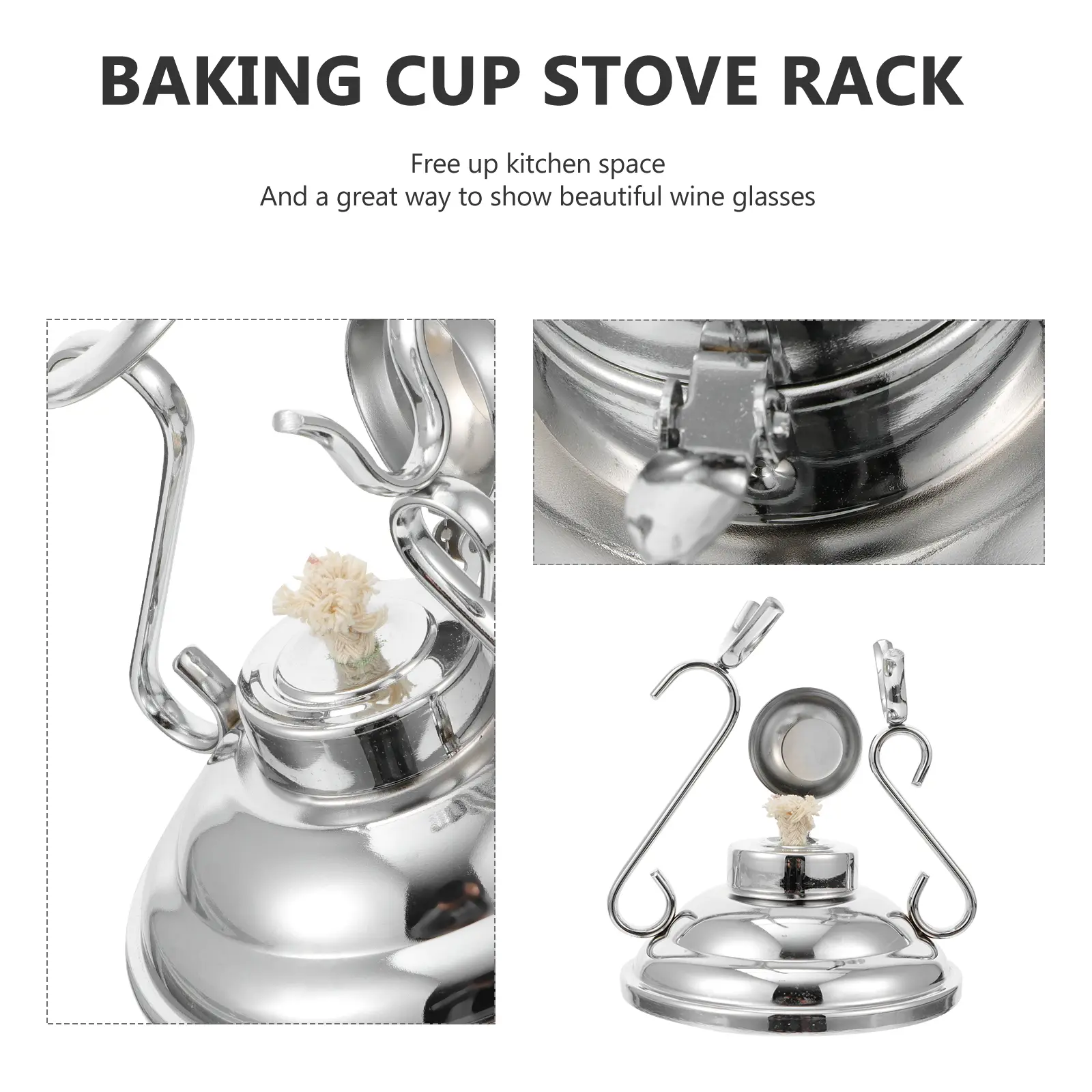 Cup Rack Kitchen Organizer Display Stand For Wine Glasses Coffee Cup Holder Tabletop Storage Saver