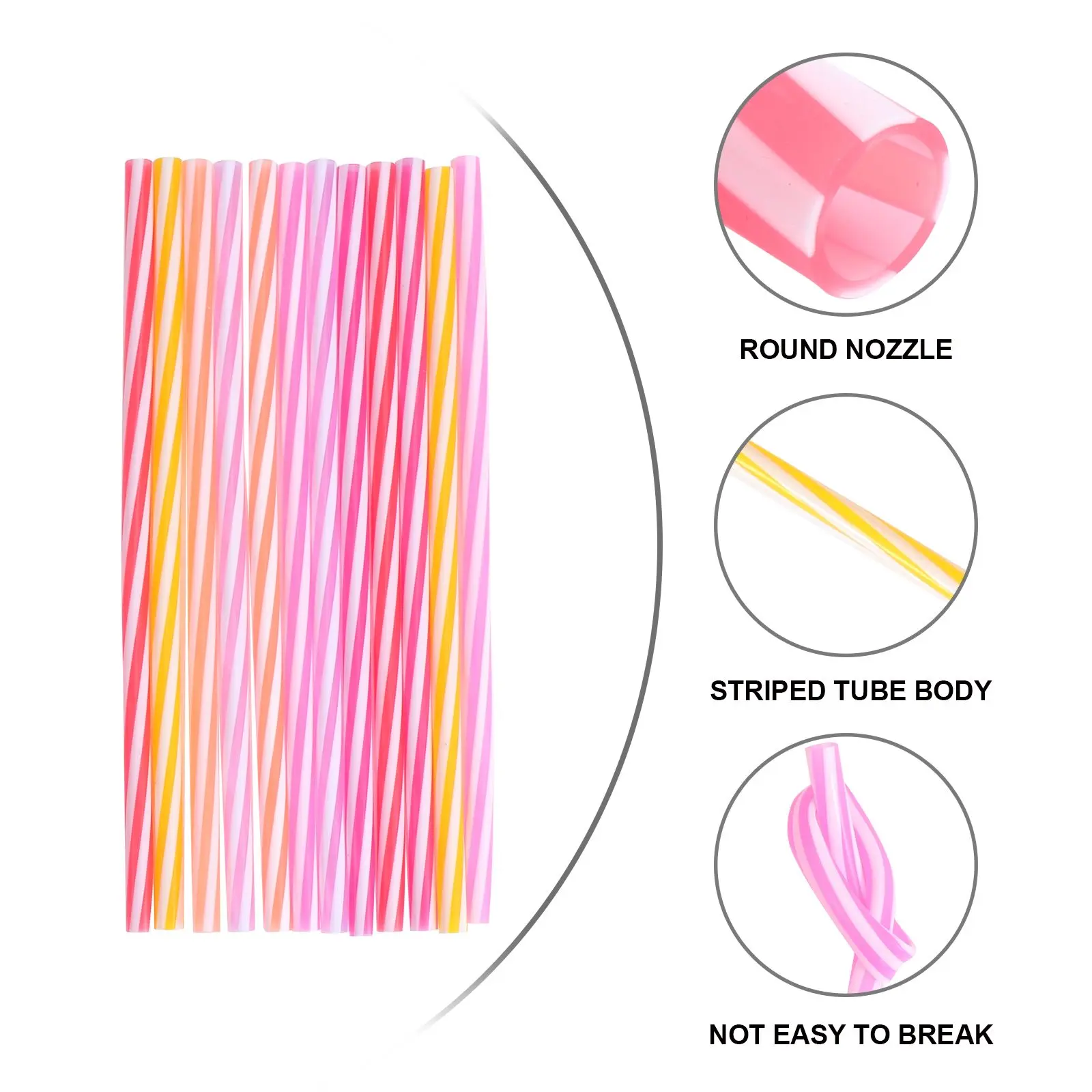 12 Pcs Silicone Straws Recyclable Foldable Colorful Drinking Straws Bendable Dustproof Reusable Kitchen Bar Supplies