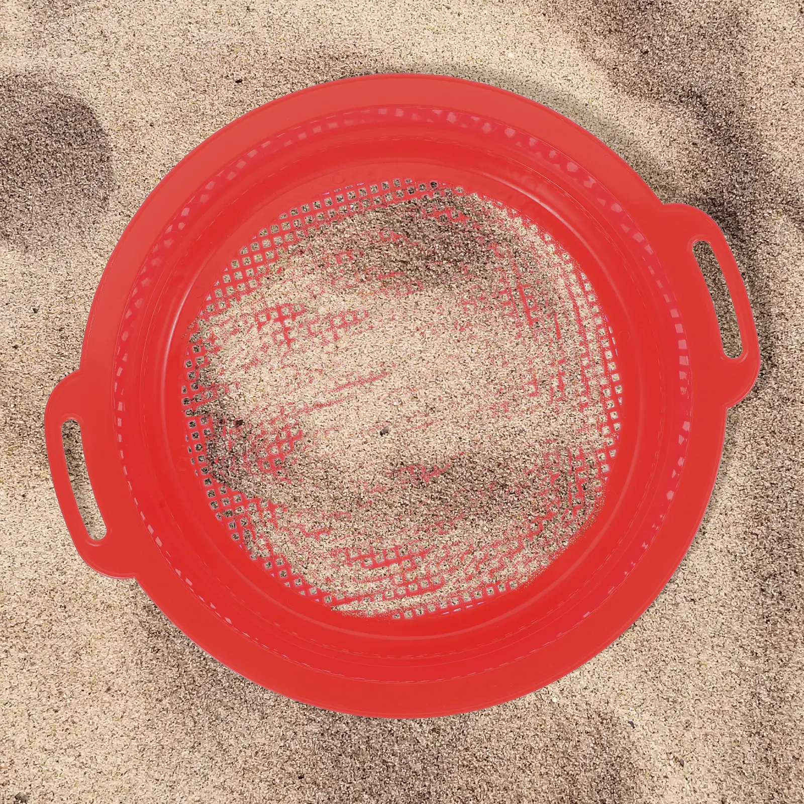 4pcs Garden Sieve Soil Filter Lightweight Durable Plastic Reusable for Planting Beach Sand Gardening Tools Spade Shovel