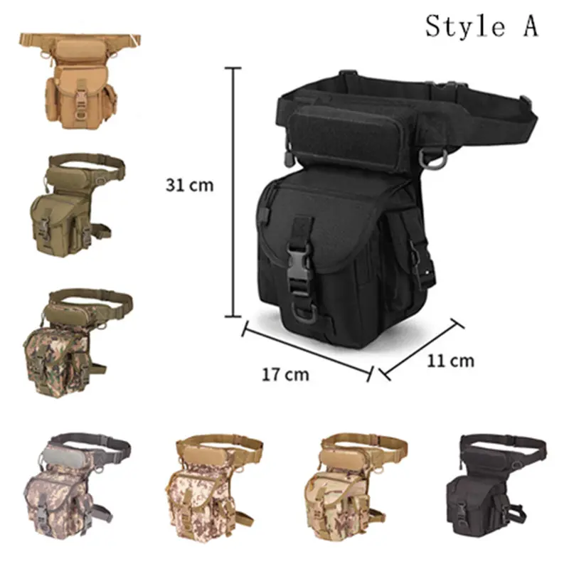 Outdoor Waist Fanny Pack Weapons Tactics Ride Leg Bag For Men Waterproof Drop Utility Thigh Pouch Multi-Purpose Hip Belt