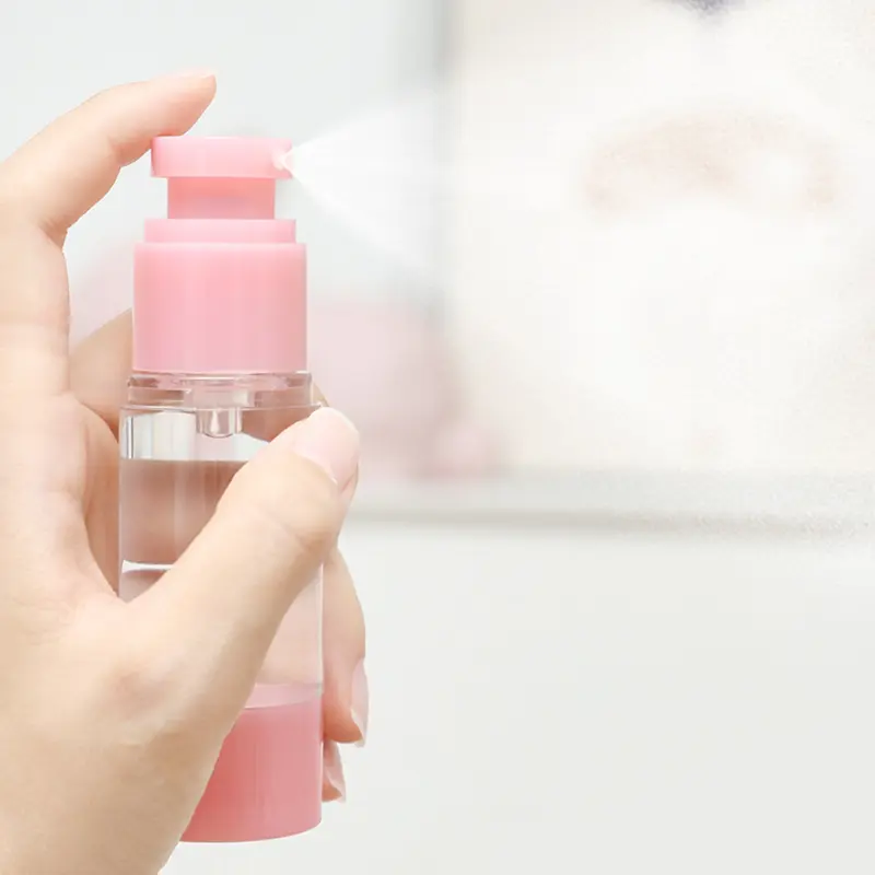 4Pcs Vacuum Cosmetic Travel Container Spray Pump Travel Bottle Kits For Toiletries Leak Proof Airless Container