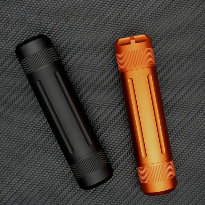 Aluminum Alloy Airtight Pill Container Bottle Portable Outdoor Single Chamber Capsule Holder Waterproof Medicine Case Box