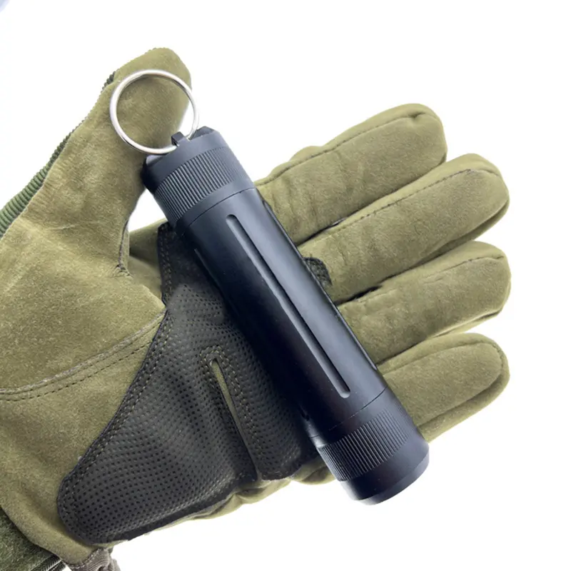 Aluminum Alloy Airtight Pill Container Bottle Portable Outdoor Single Chamber Capsule Holder Waterproof Medicine Case Box