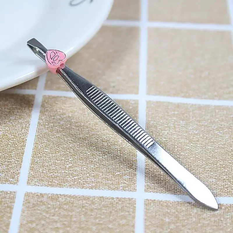 12 Pcs/set Stainless Steel Eyebrow Tweezers Hair Pluckers Clip Eyebrow Trimmer Eyelash Extension Clip Utility Makeup Beauty Tool