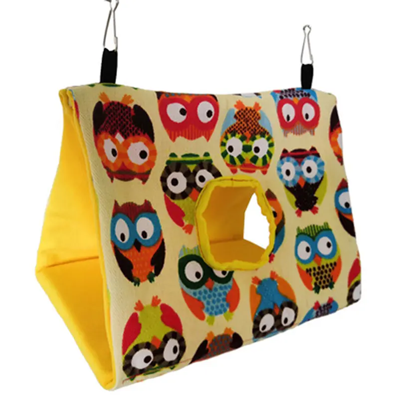 Bird Nest House Hanging Cage Warm Thickened Plush Sleeping Bed Cave Comfortable Hammock Hanging Nest For Bird Pet Accessories