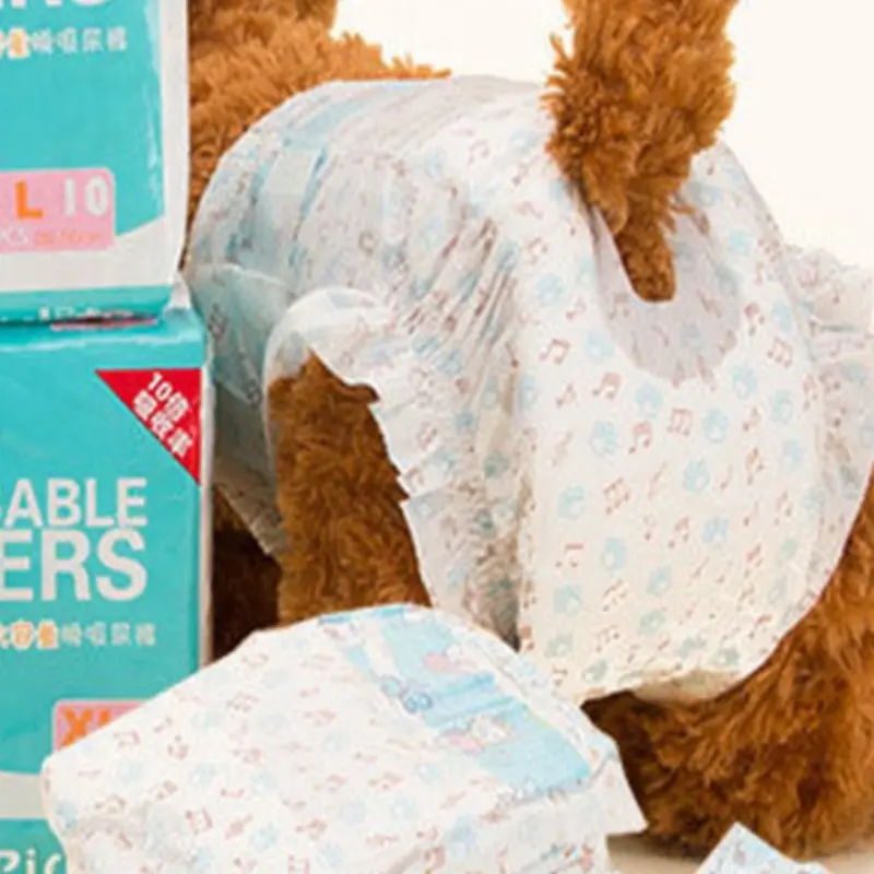 10PCS/Bag Disposable Dog Diapers Diaper For Dogs Pet Female Dog Leakproof Nappies Puppy Super Absorption Physiological Pants