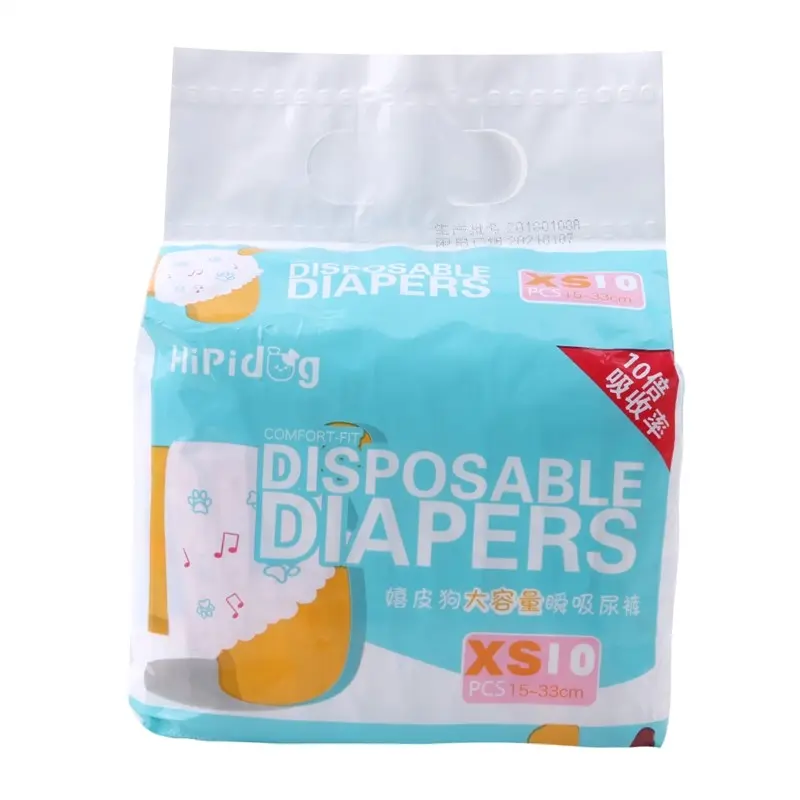 10PCS/Bag Disposable Dog Diapers Diaper For Dogs Pet Female Dog Leakproof Nappies Puppy Super Absorption Physiological Pants