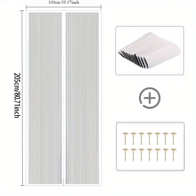 Summer Magnetic Mosquito Net Door 100*210 Cms Window Curtains Automatic Closing Curtain Shades Screen Home Textile Garden