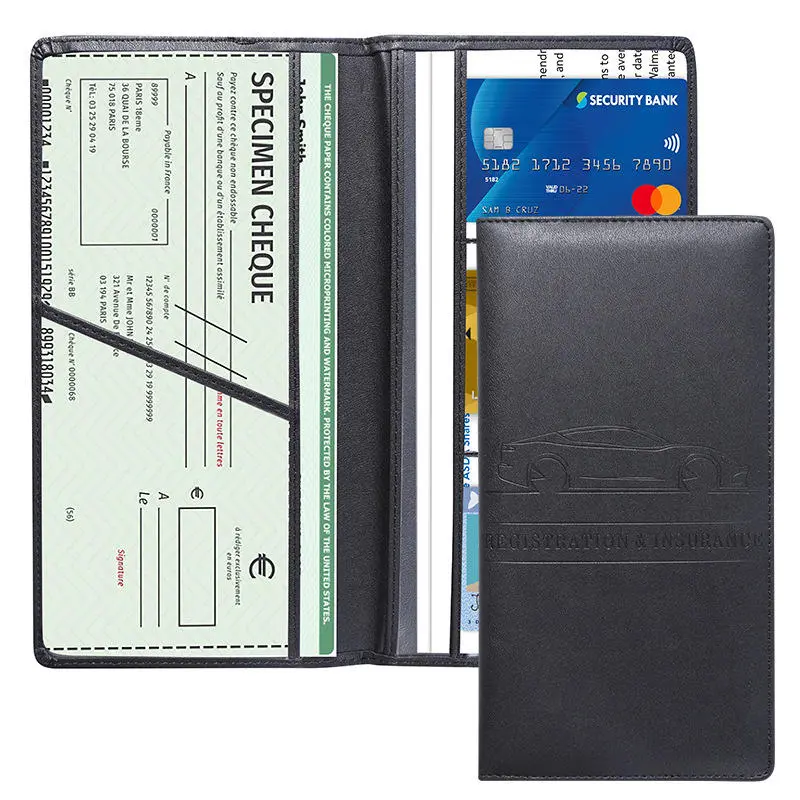 Car Registration and Insurance Holder Vehicle Glove Box Car Organizer Auto Truck Car Comparment Accessories
