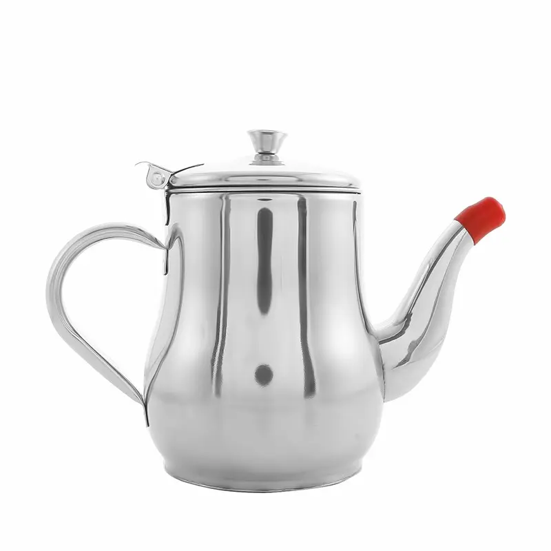 1Pc Household Stainless Steel Oil Pot with Filter 800ml 1000ml 1500ml Stainless Steel Cooking Kettle Portable Pot 300 400 550ml
