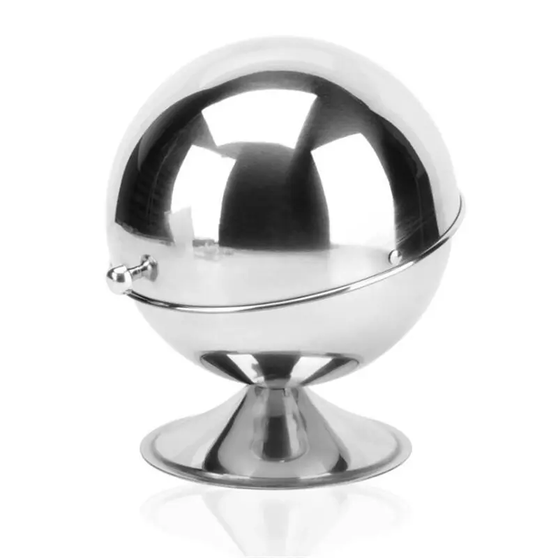 High Quality Home Stainless Steel Kitchen Spherical Sugar Bowl Seasoning Bottle Spice Tank Can Flip Kruidenpot Tarro De Especias