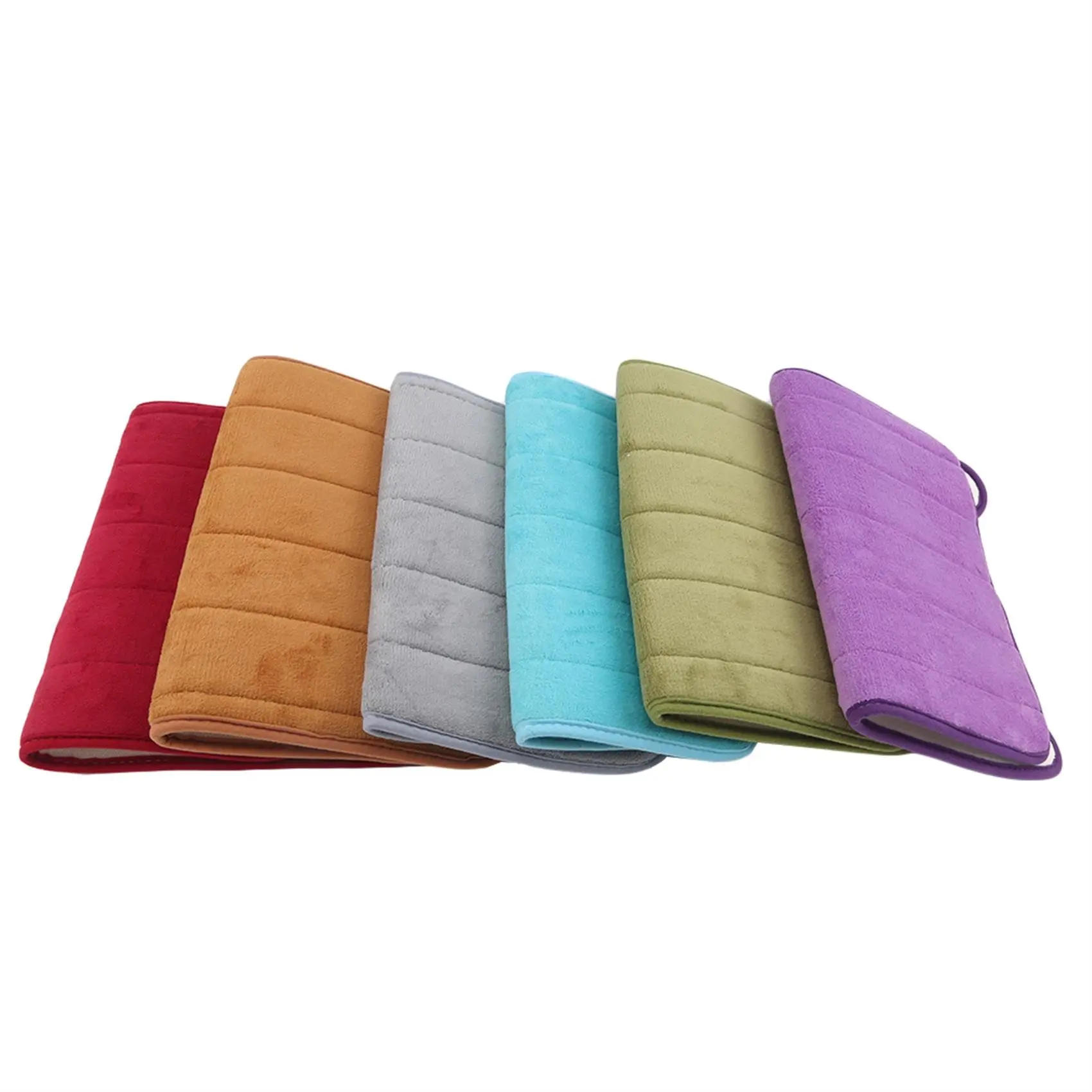 U-shaped Toilet Bath Mat Memory Foam Toilet Mat Soft Anti-Skid Water Absorbing Door Mat Bathroom and Home Decoration