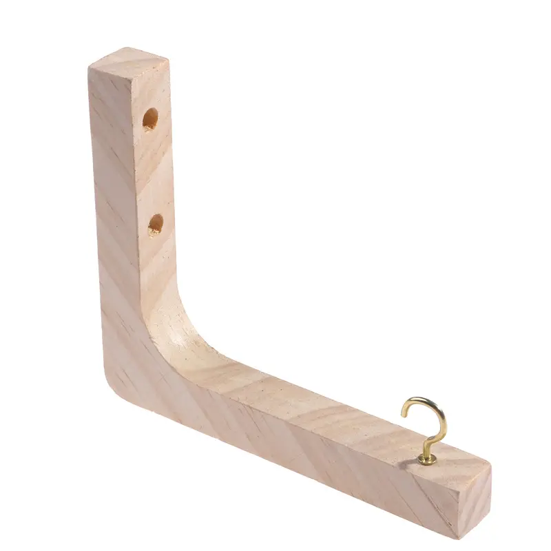 Nordic Natural Wood Wall Plant Hangers Hanging Flower Pot Hook Nordic Flower Bracket for Lanterns Wind Chimes Balcony Home Decor