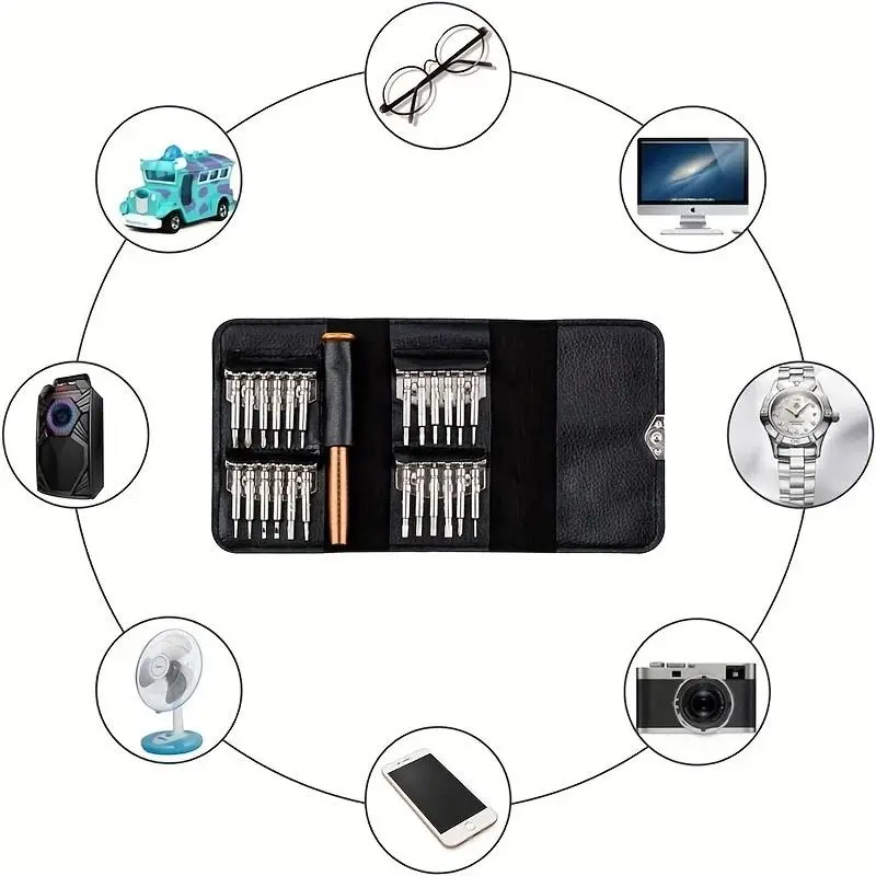Mini Precision Screwdriver Set 25 In 1 Electronic Torx Screwdriver Opening Computer Repair Tools Kit Phone Camera Watch Tablet