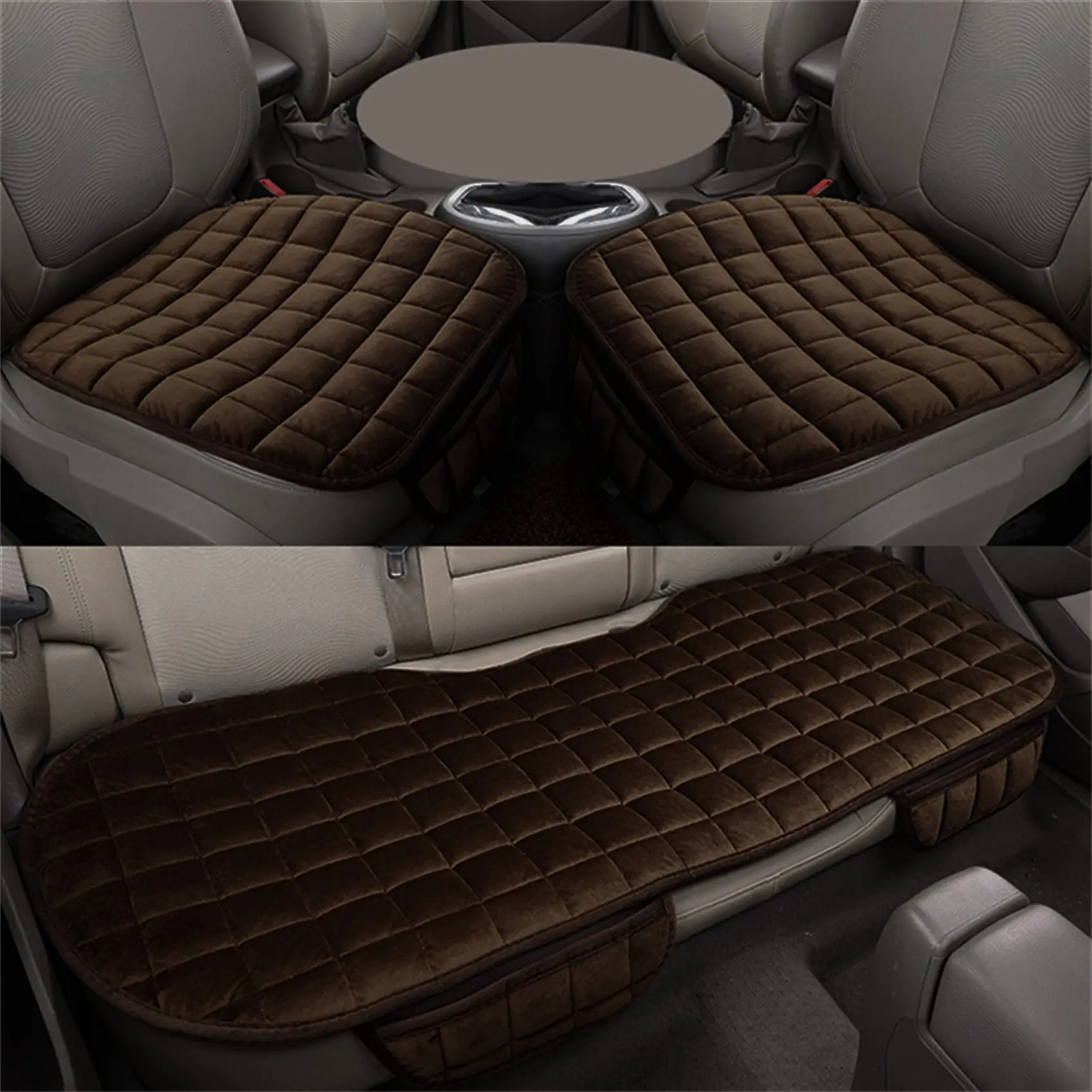 Car Seat Cover Front Rear Fabric Cushion Breathable Car Seat Protector Mat Pad Universal Auto Interior Truck SUV Van Styling