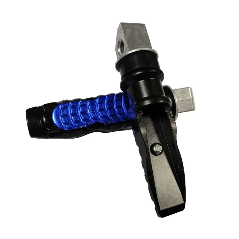 1 Pair Motorcycle Rear Footrests Footpegs Aluminium Refit Practical Durable Universal Foot Rests Pedals Motorbike Accessory