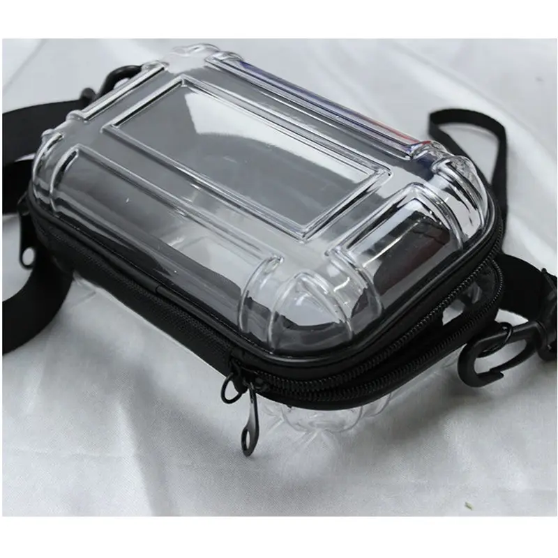 Portable Transparent Shoulder Crossbody Bag Clear Waterproof Wash Bags Travel Shopping Storage Tote Shoulder Phone Bag