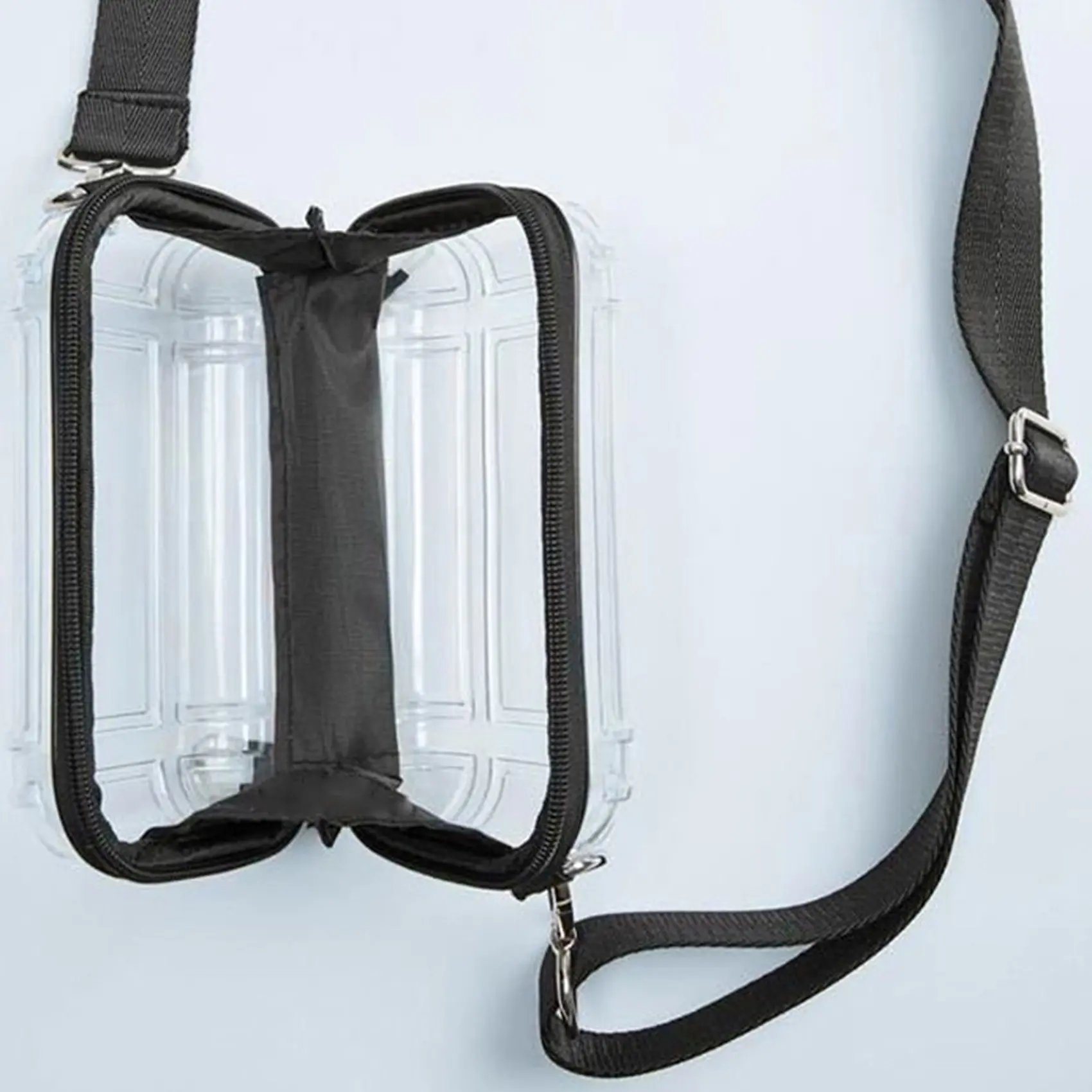 Portable Transparent Shoulder Crossbody Bag Clear Waterproof Wash Bags Travel Shopping Storage Tote Shoulder Phone Bag