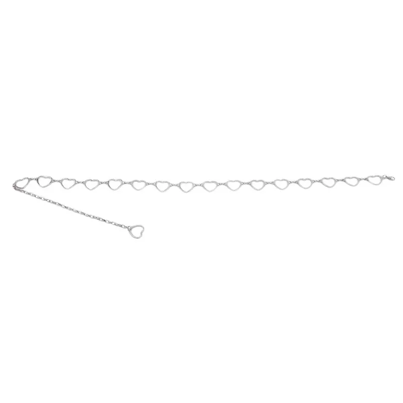 Women Fashion Waistband Pant Classic Waist Chain Love Heart Hollow Girdle For Women Hip Hop Style Metal  Fine Waist Belt Trendy